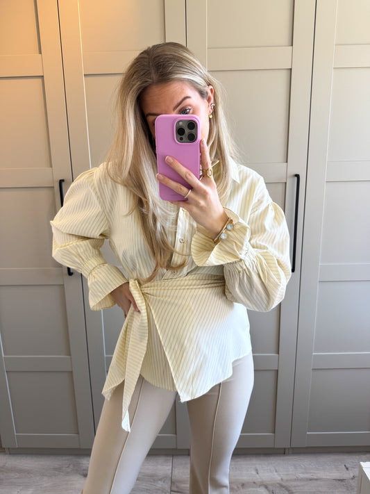 Blouse | Eveline | Geel