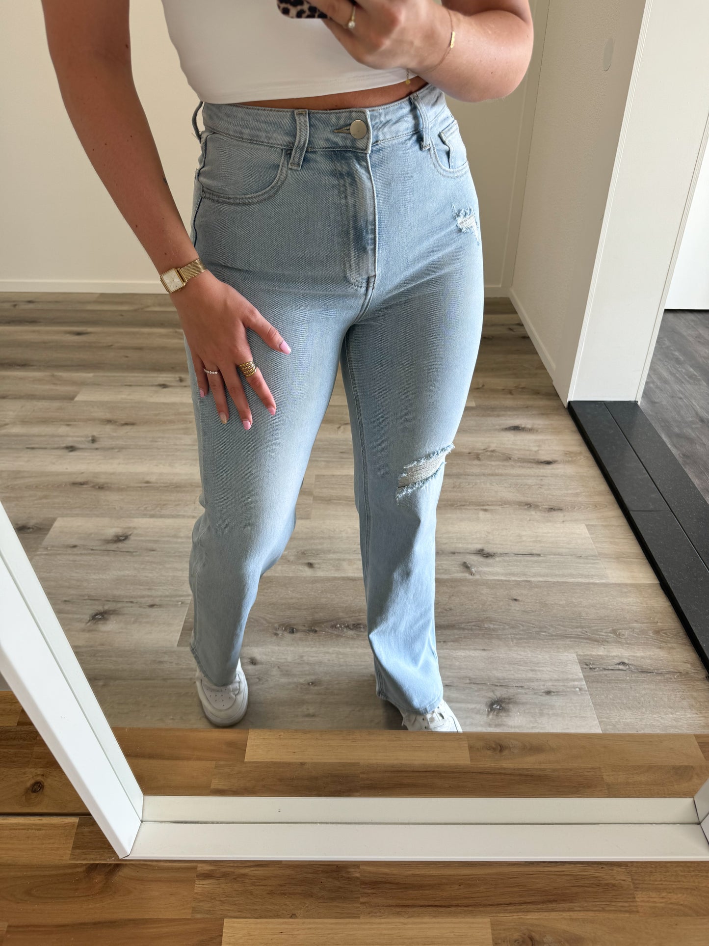 Wide leg jeans | Macy | Blauw denim