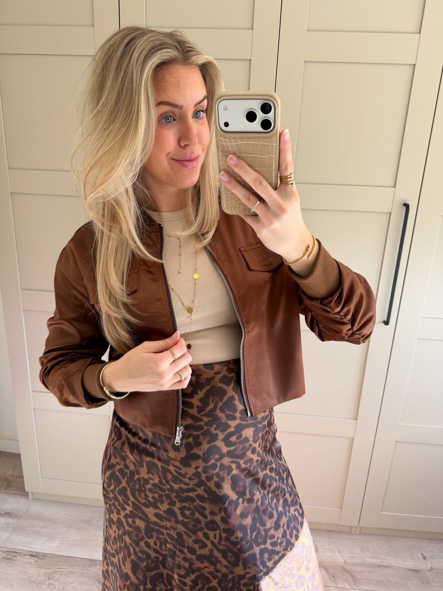 Jacket | Bieke | Bruin