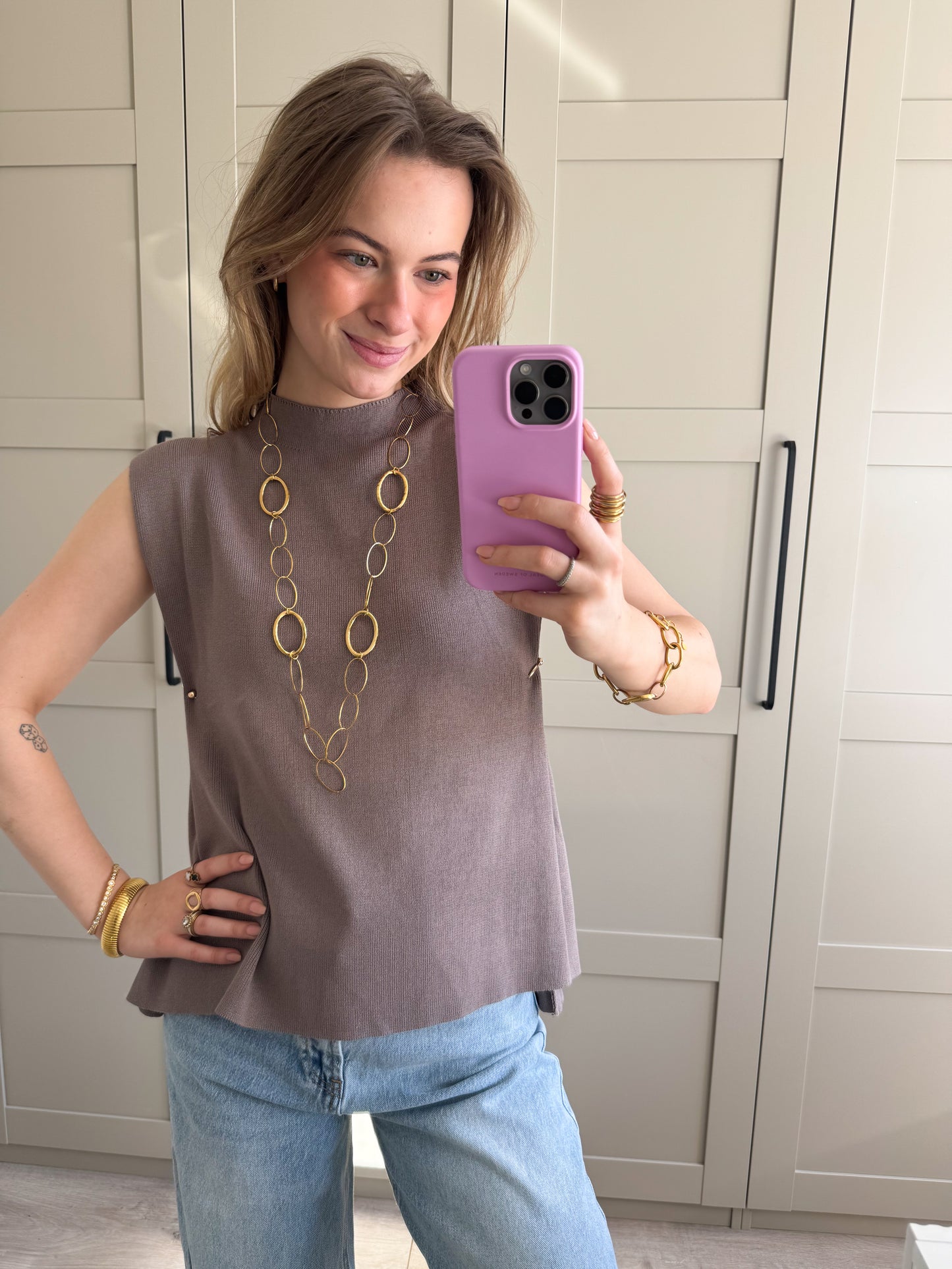 Top | Gina | Taupe