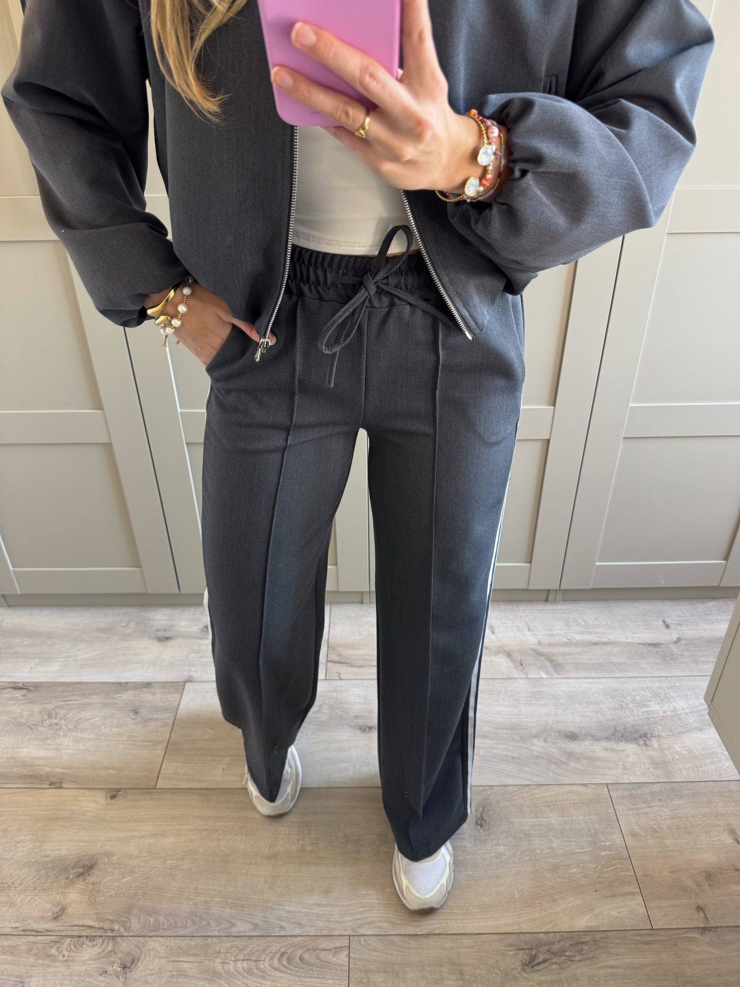 Wide leg broek | Michelle | Grijs