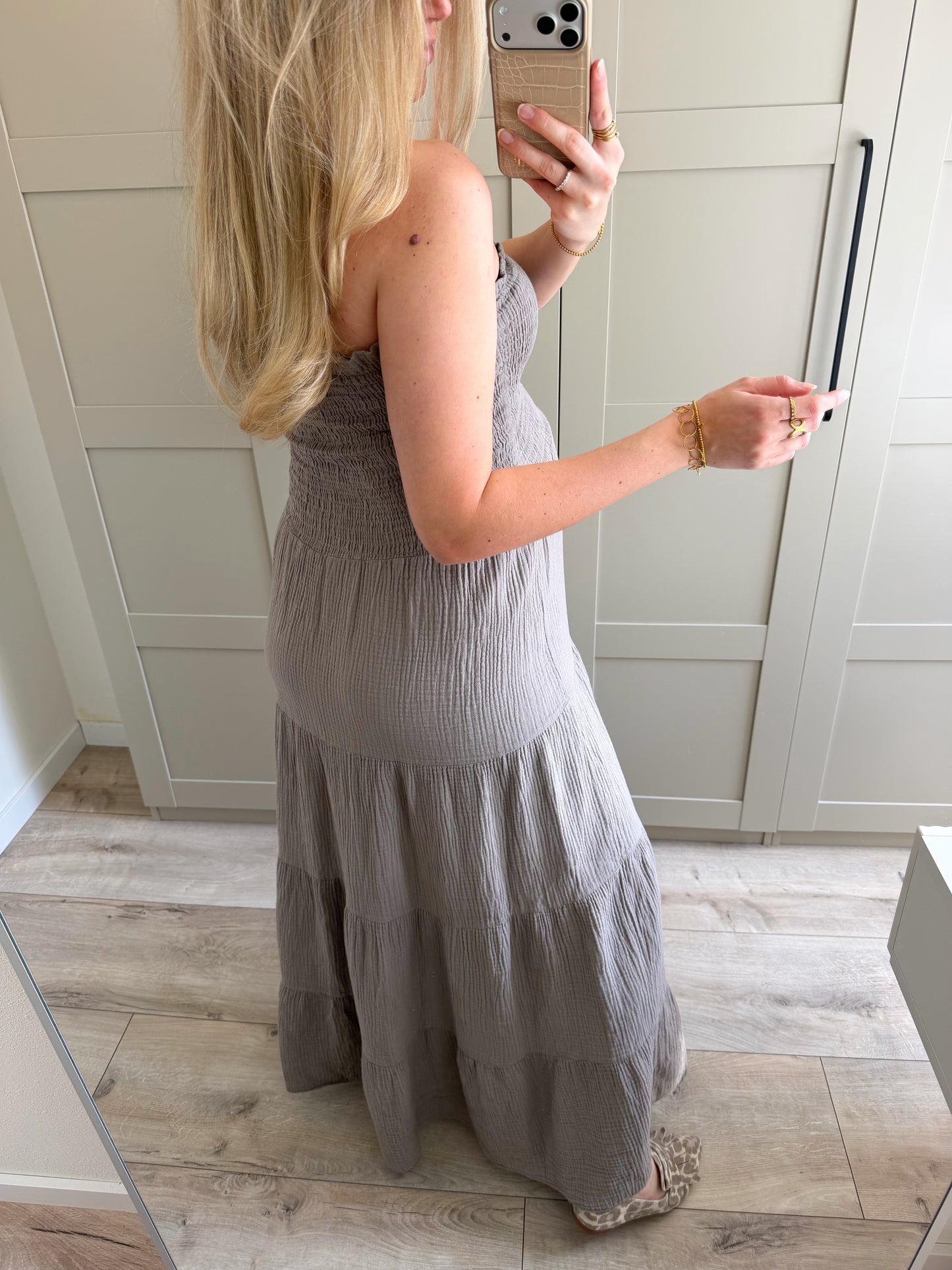 Jurk | Romee | Taupe