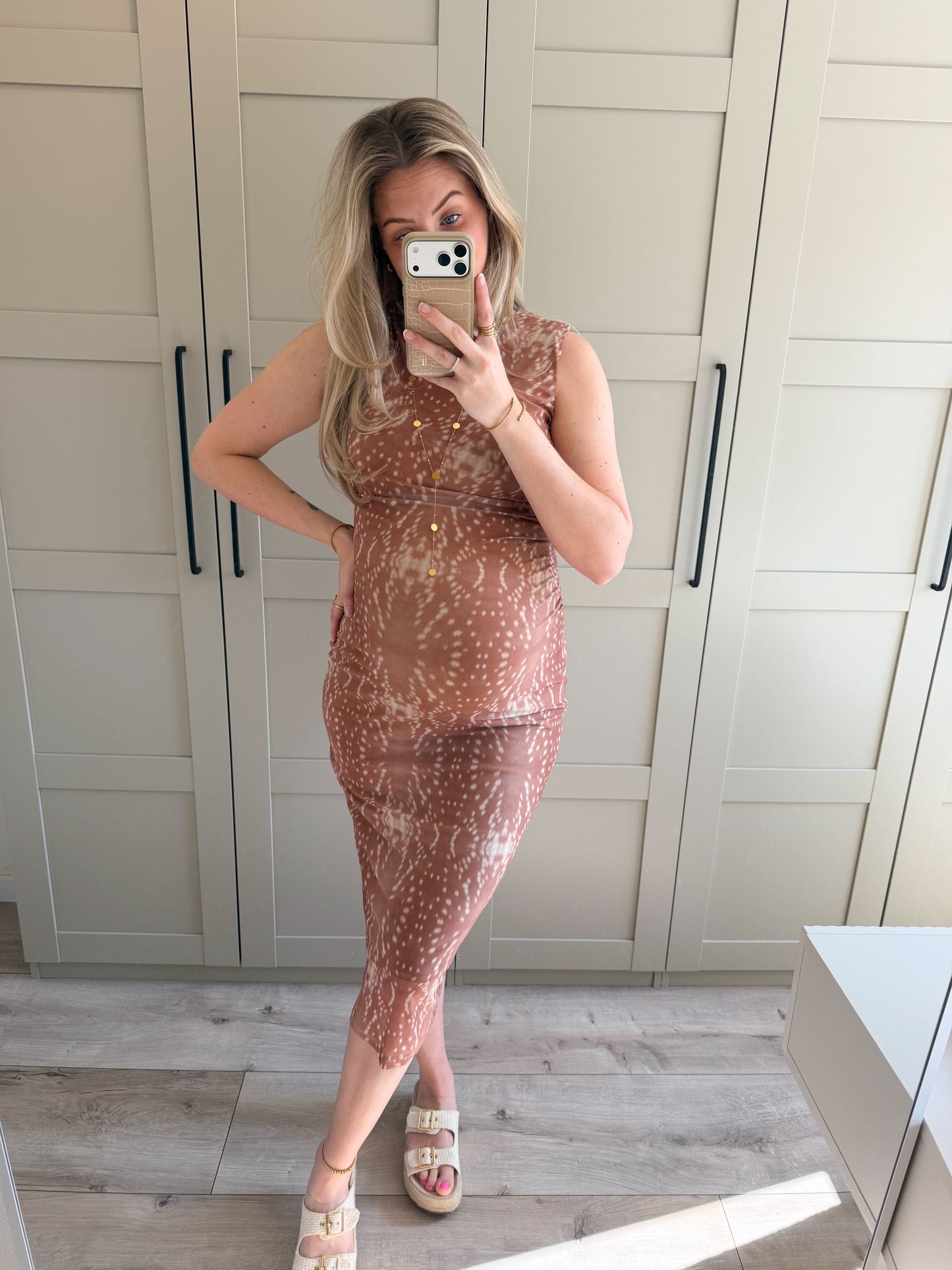 Jurk | Cato | Beige ecru