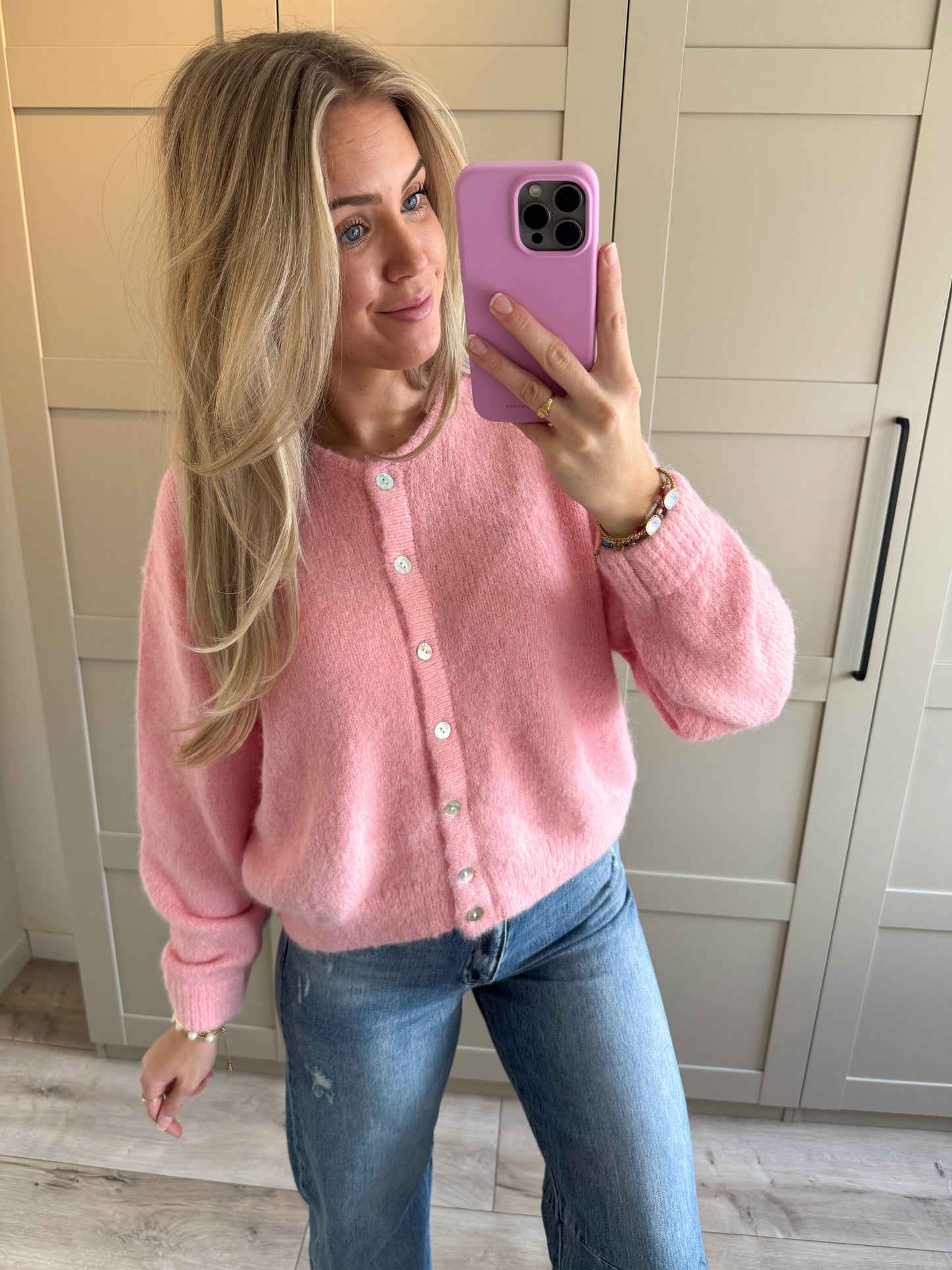 Vest | Bella | Lichtroze