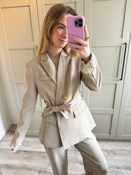 Blazer | Janneke | Taupe