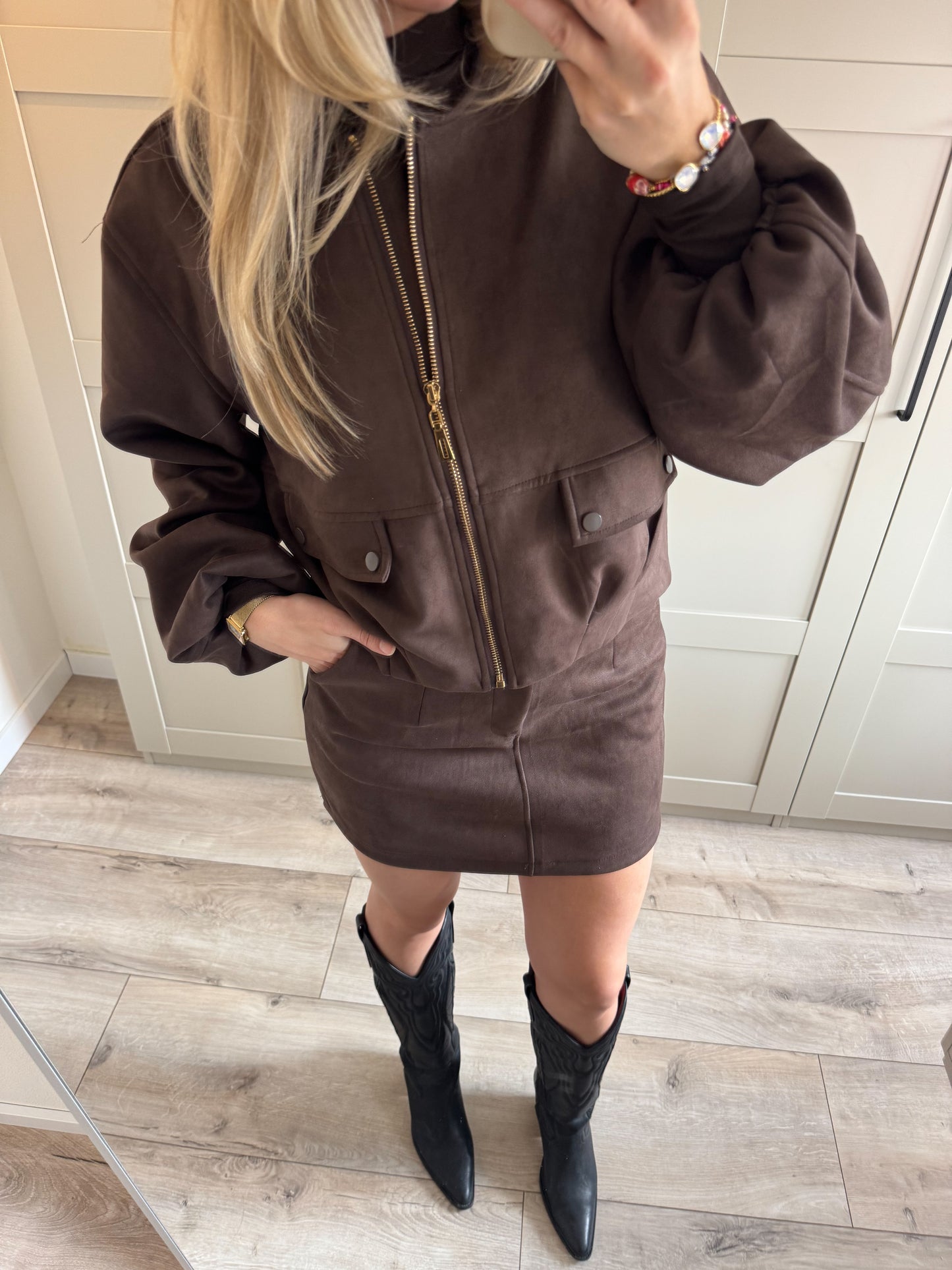 Jacket | Gayle | Bruin suede