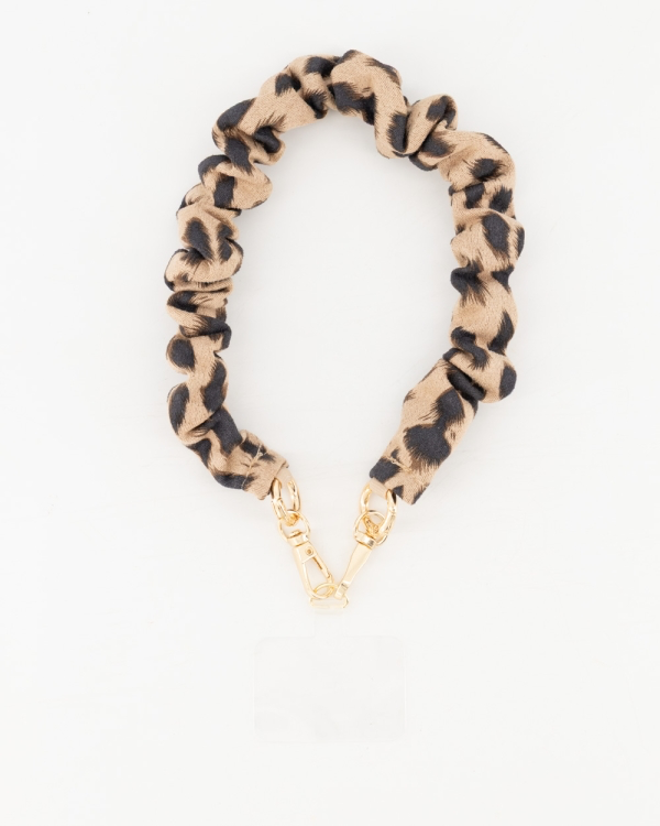 Telefoonkoord | Suede | Leopard