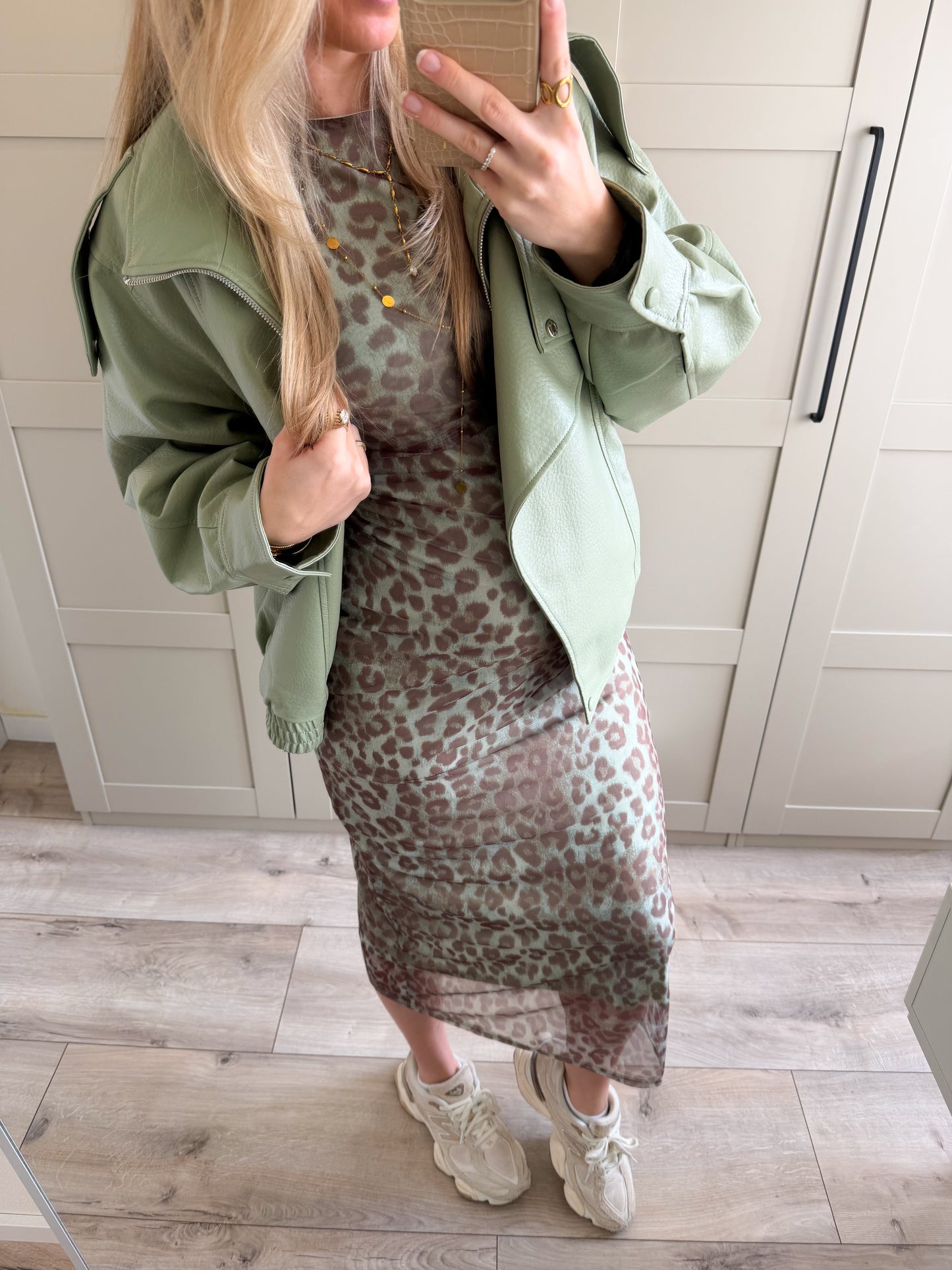 Jurk | Josy | Leo groen