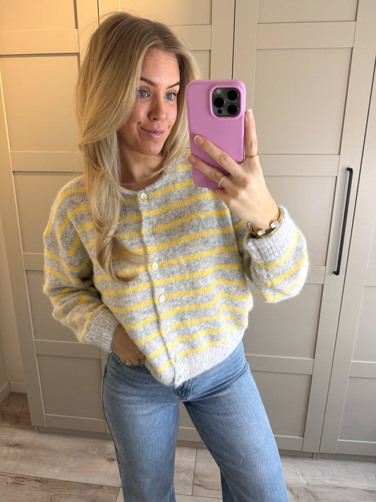 Vest | Bella | Grijs geel