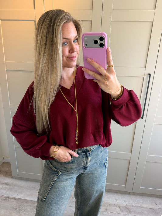 Trui | Noor | Bordeaux