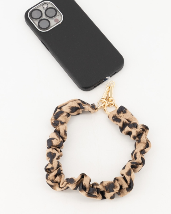 Telefoonkoord | Suede | Leopard