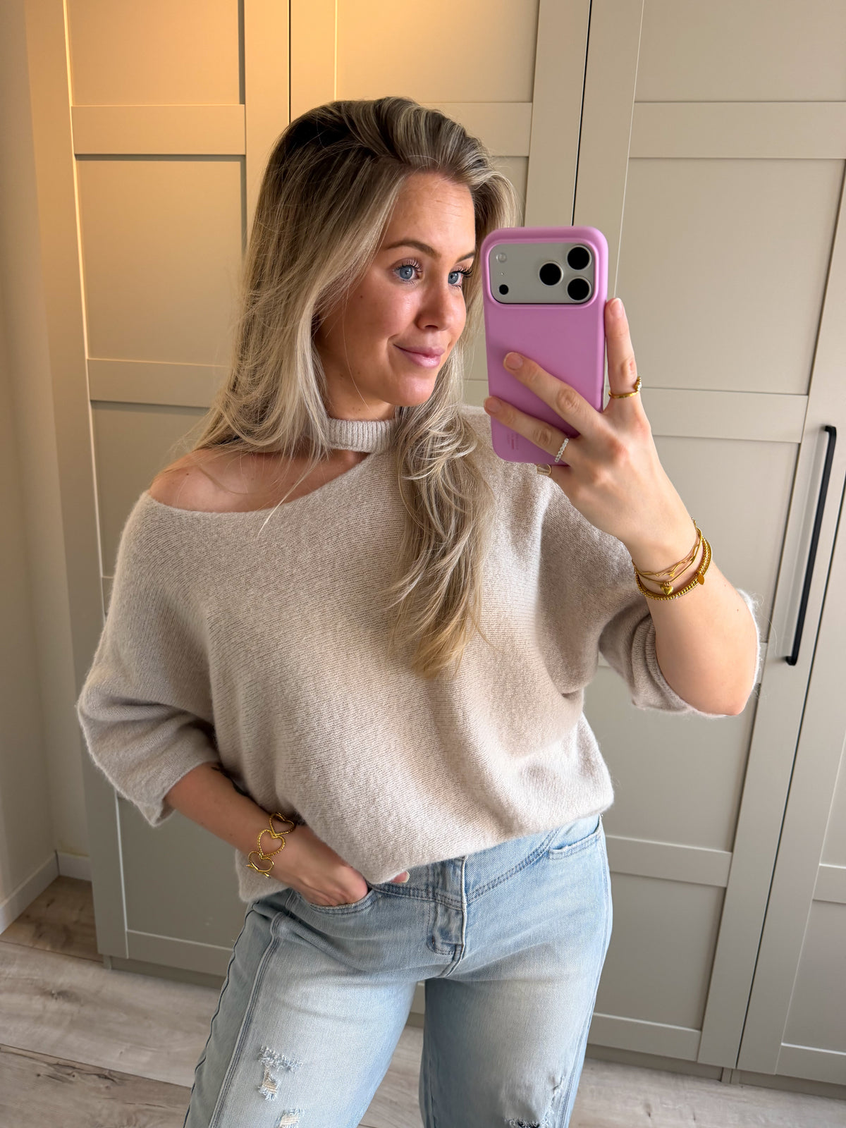 Trui | Loua | Beige