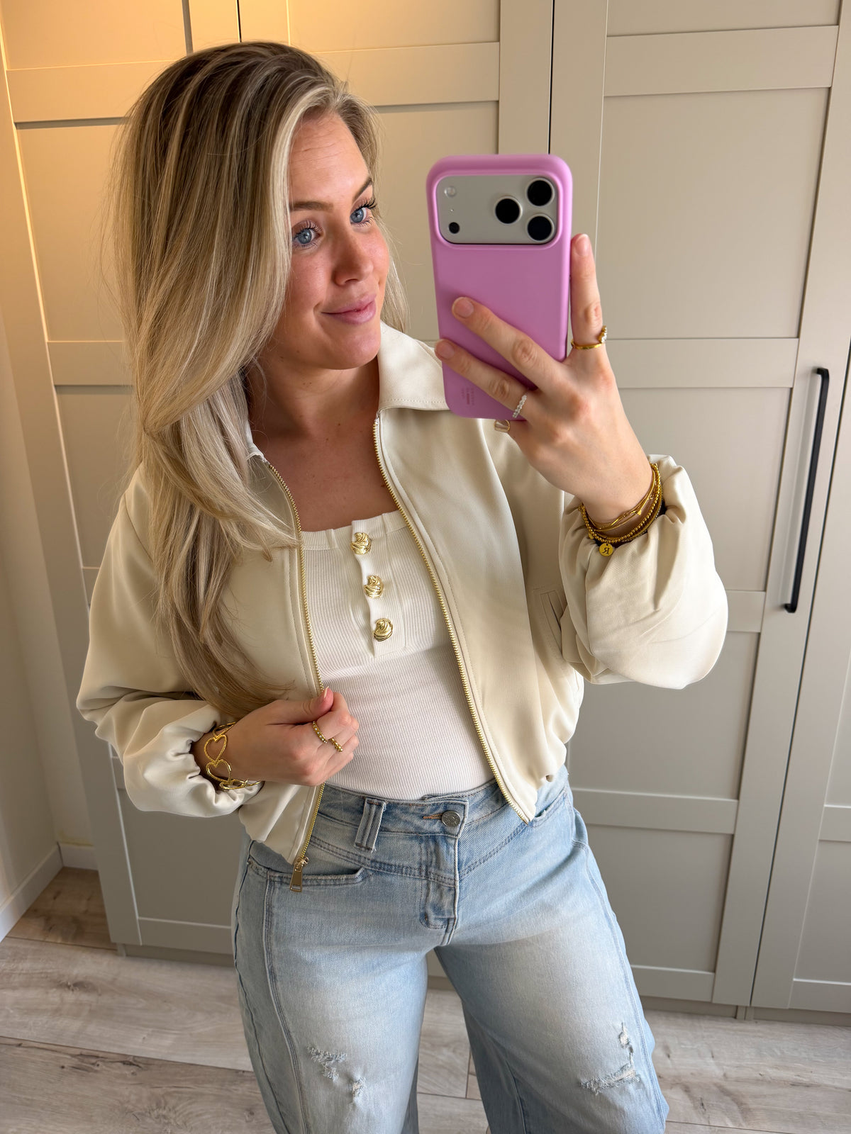 Jacket | Puck | Ecru