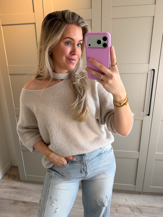 Trui | Loua | Beige