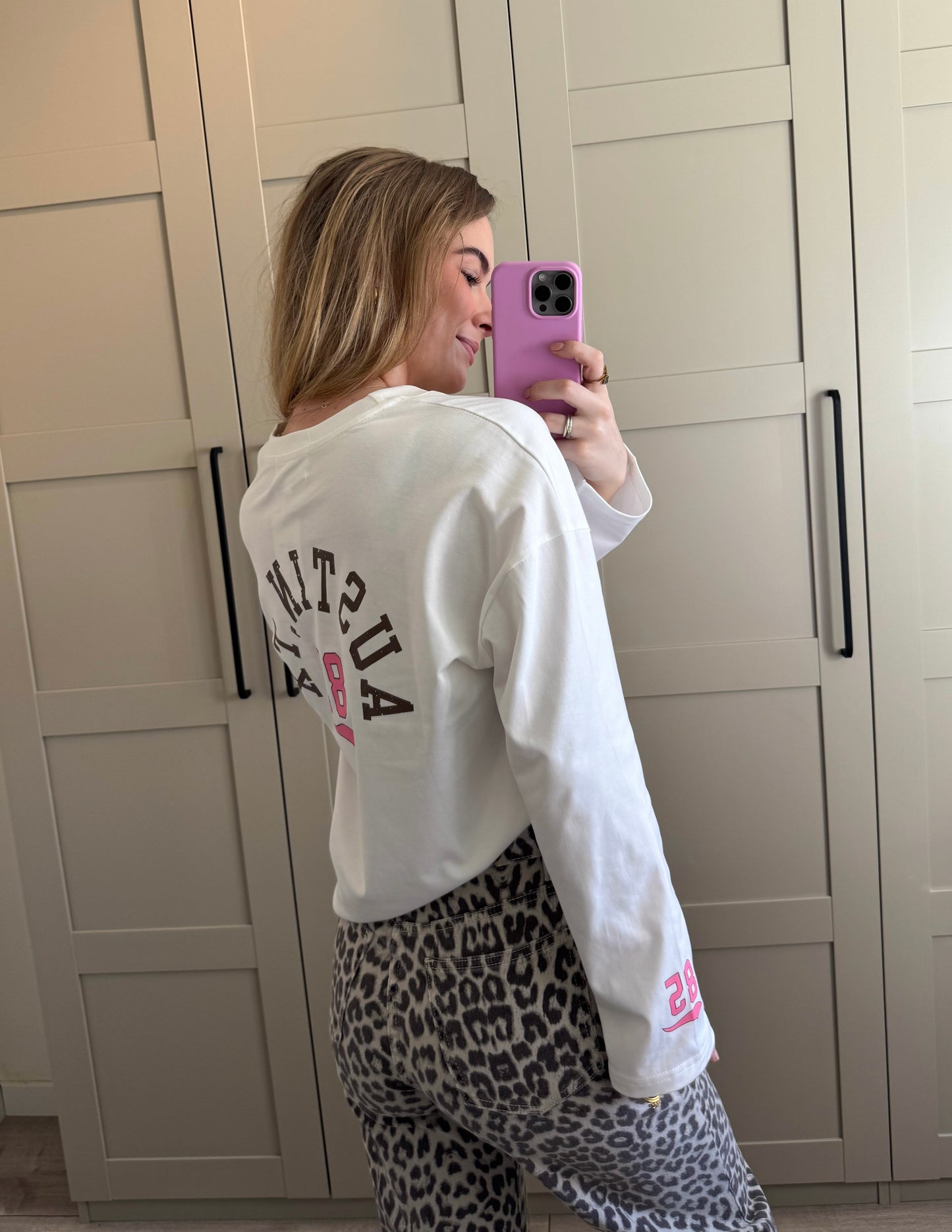 Longsleeve | Texas rodeo | Wit