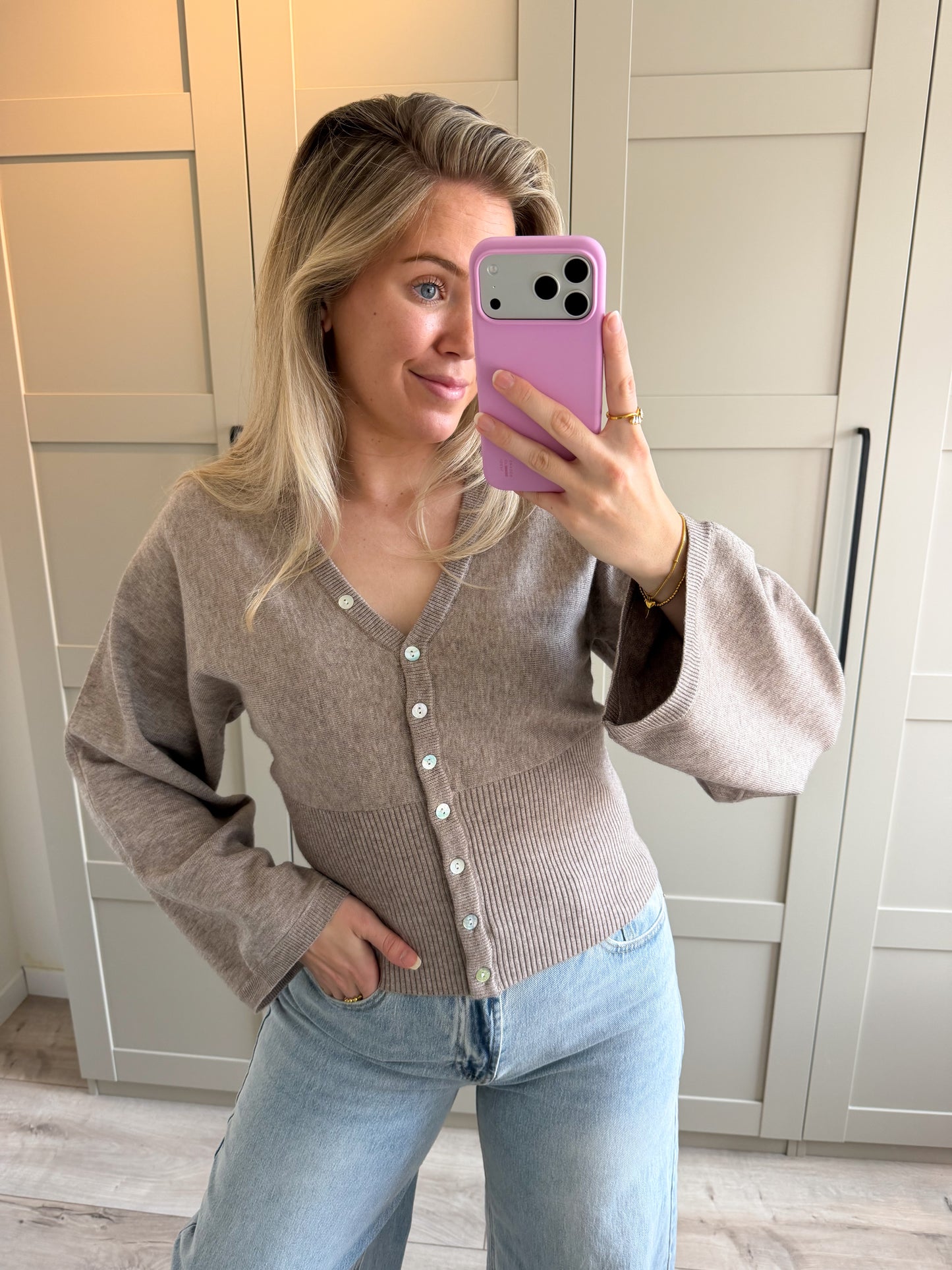 Trui | Laris | Taupe