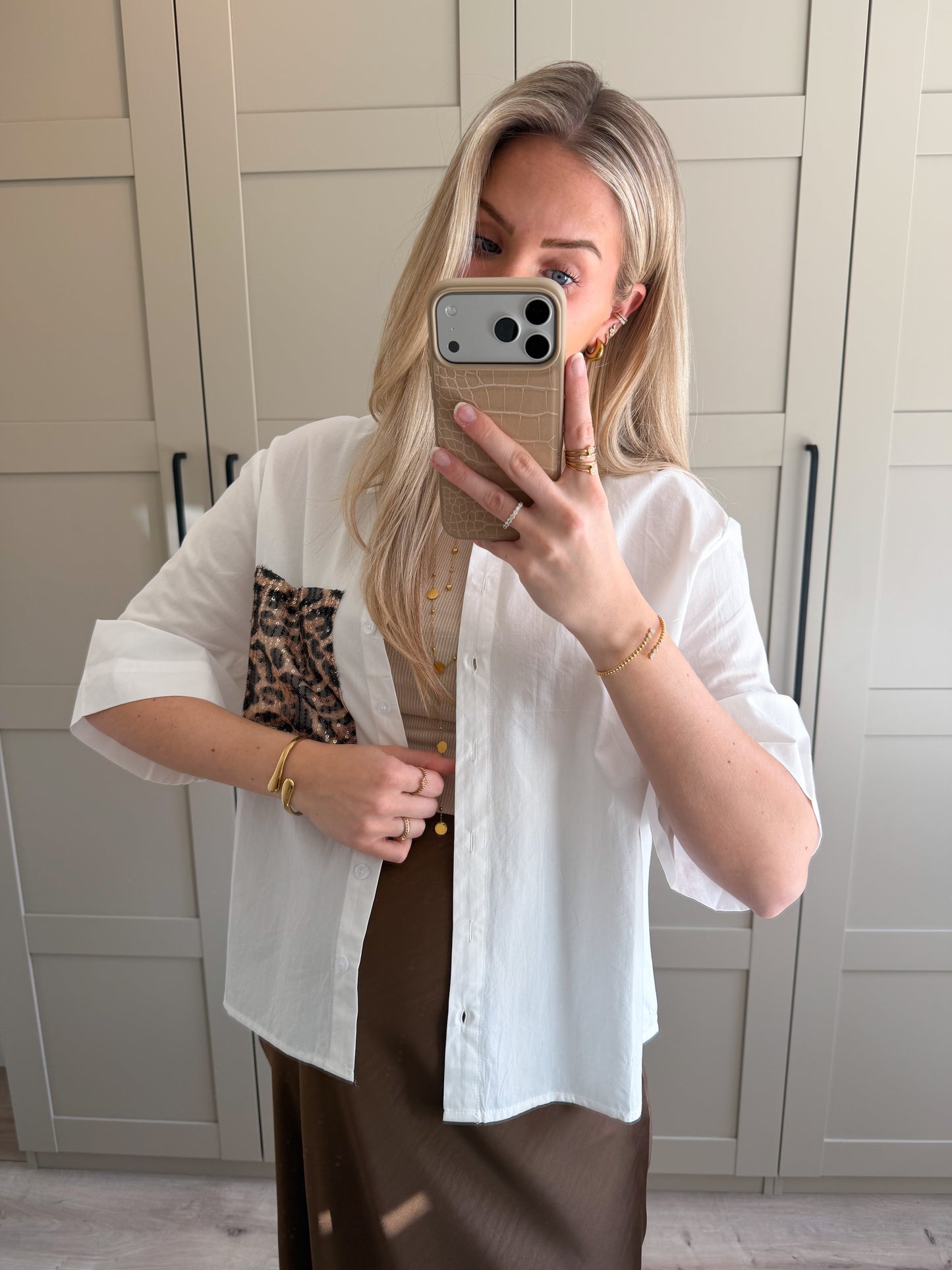 Blouse | Beau | Wit Leo