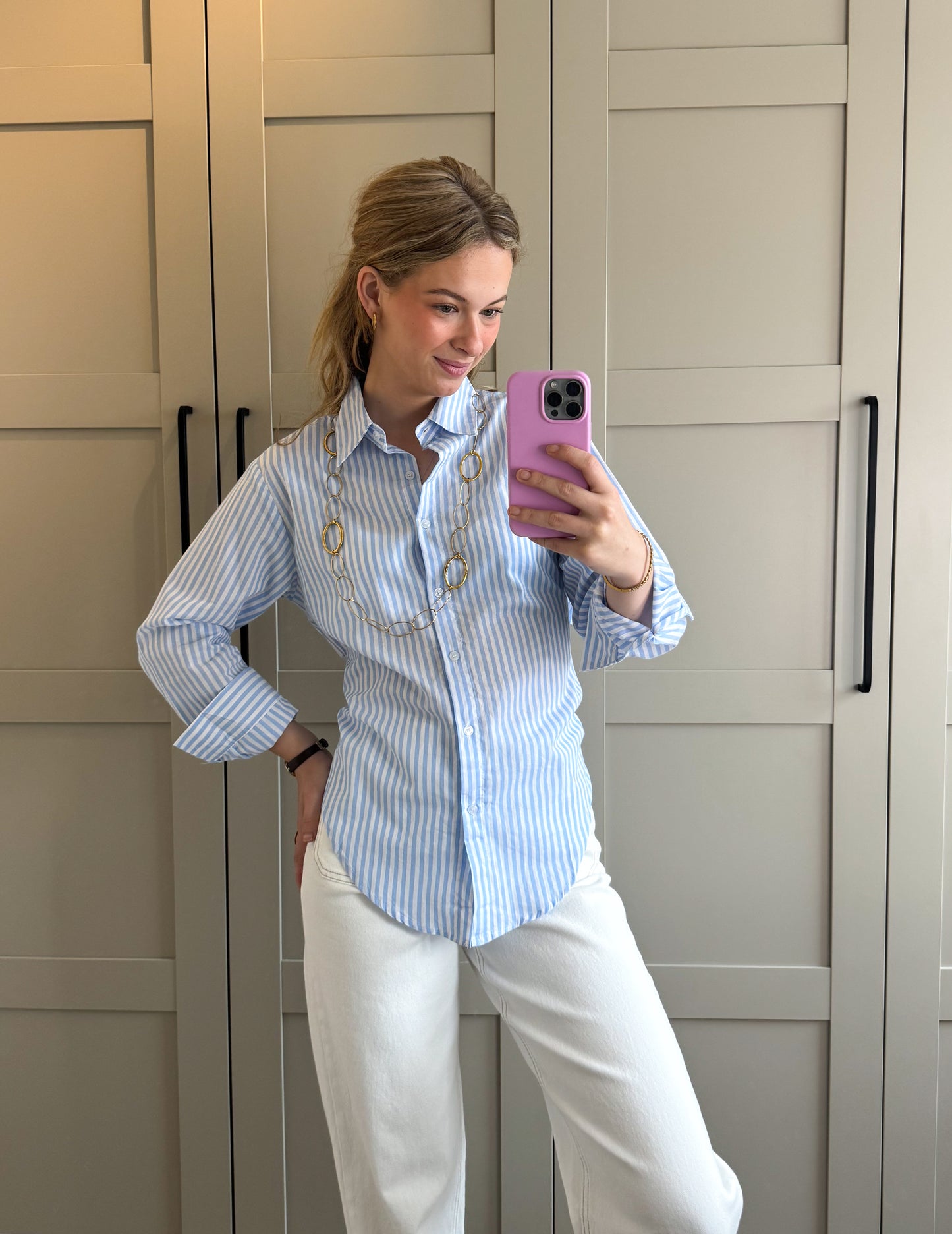 Blouse | Elena | Blauw