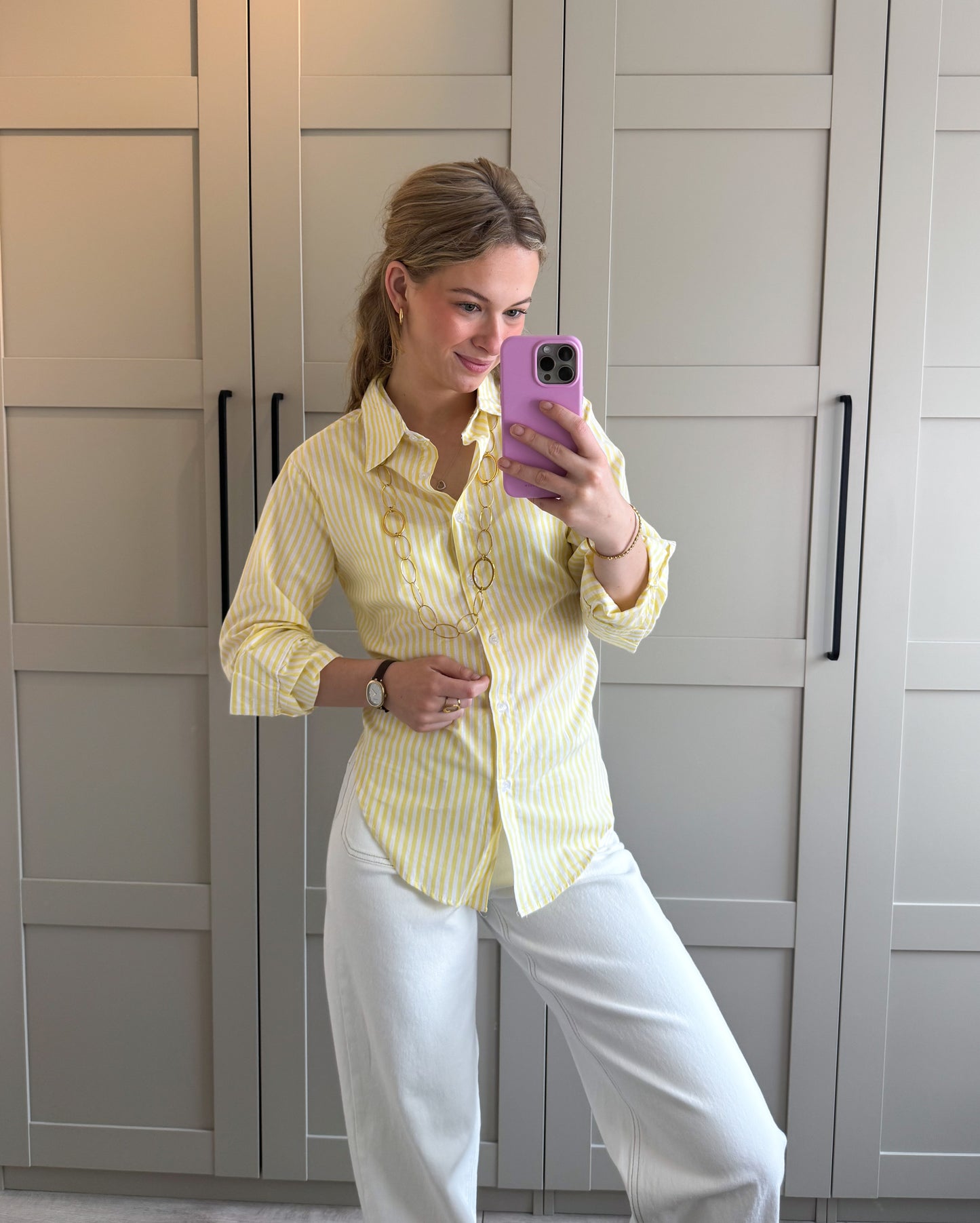 Blouse | Elena | Geel