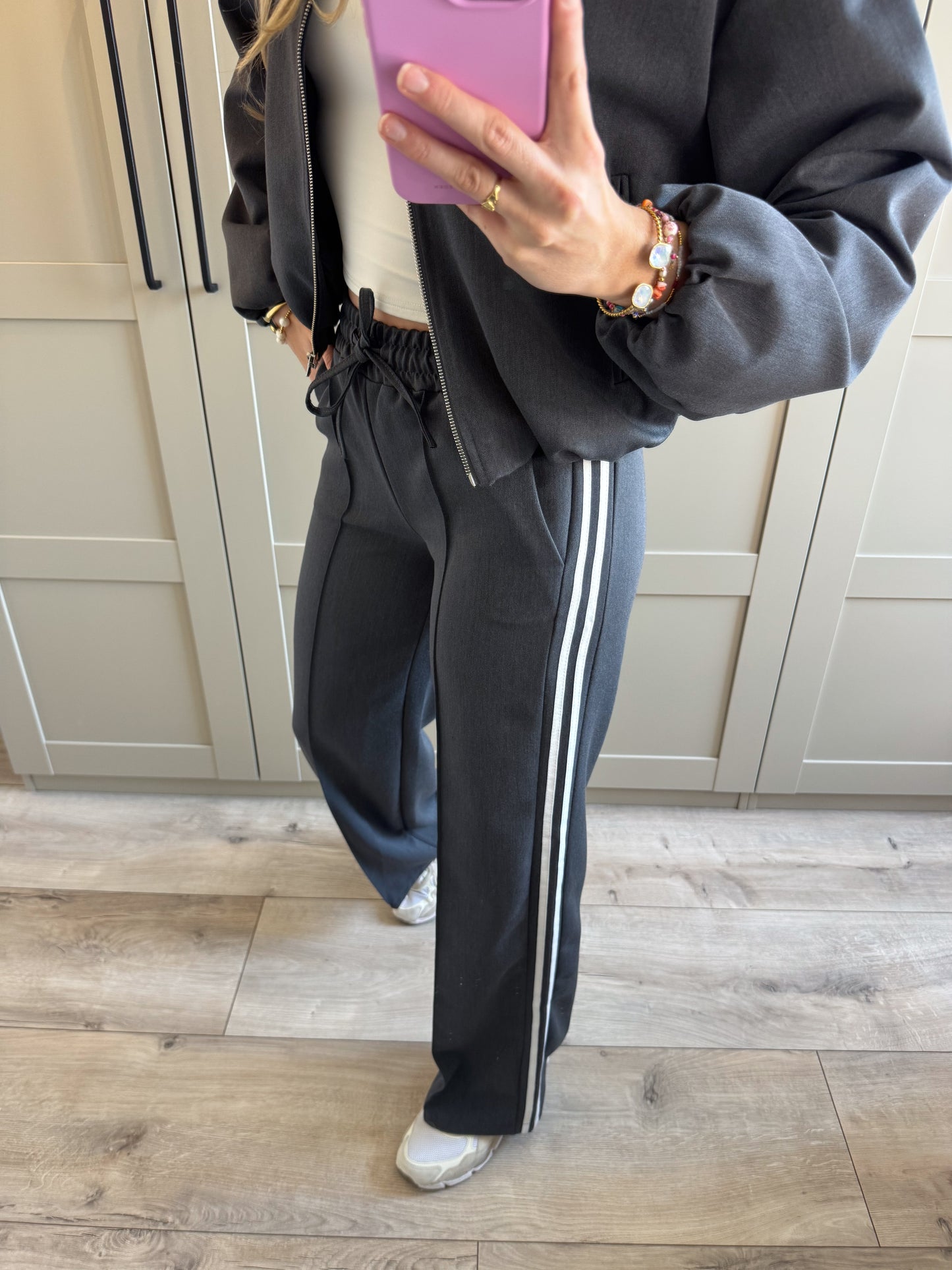 Wide leg broek | Michelle | Grijs