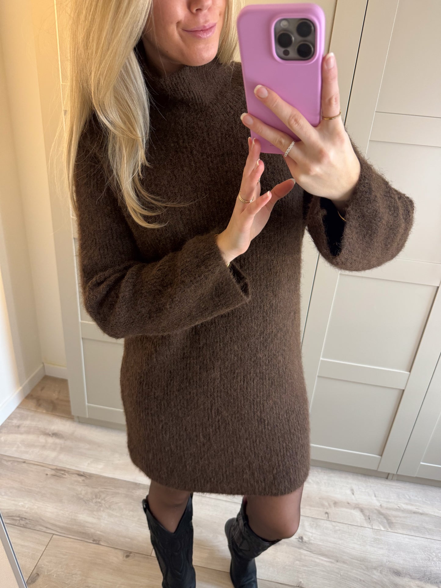 Jurk | Mila | Donkerbruin