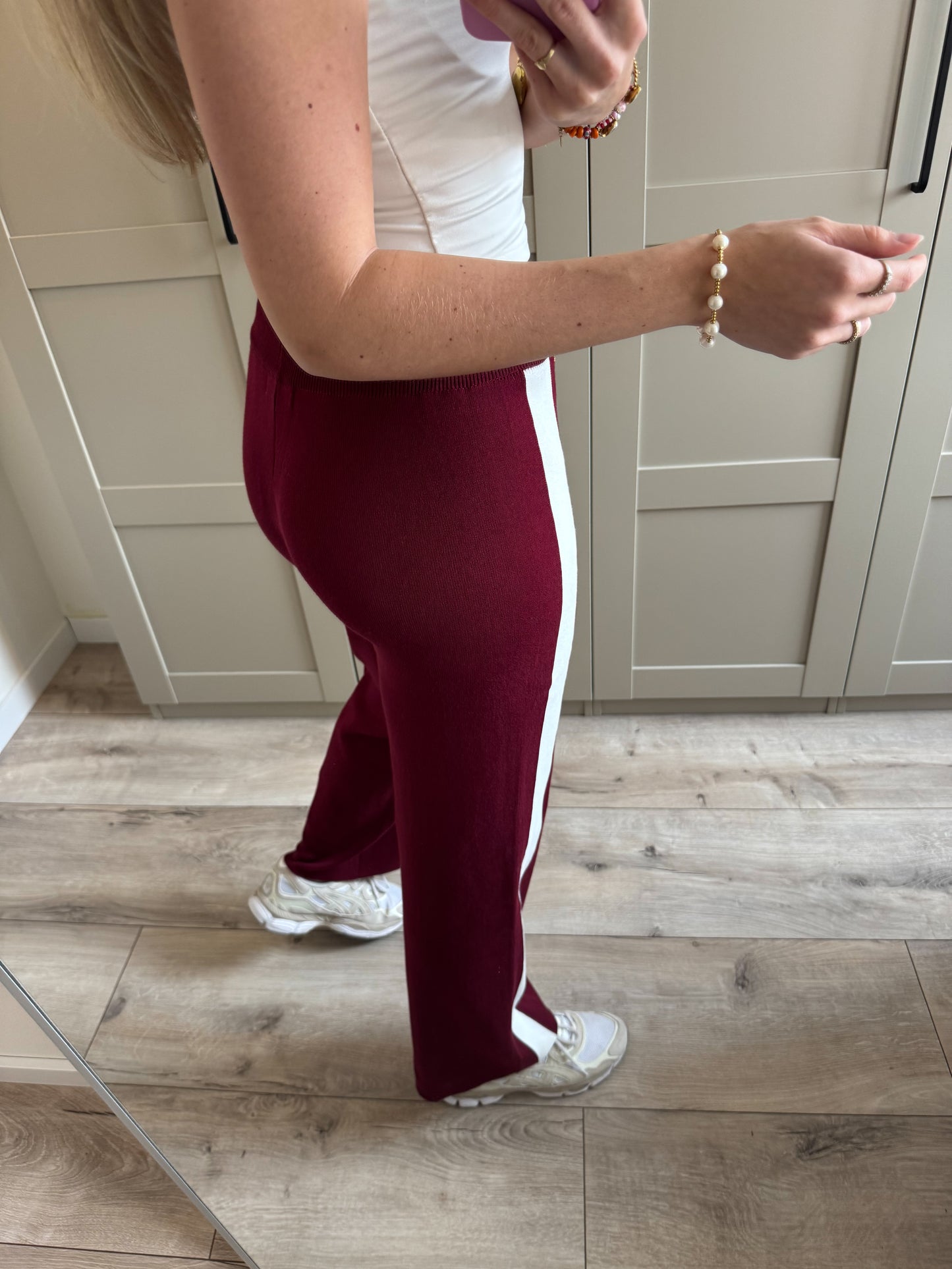 Wide leg jogging | Noor | Bordeaux