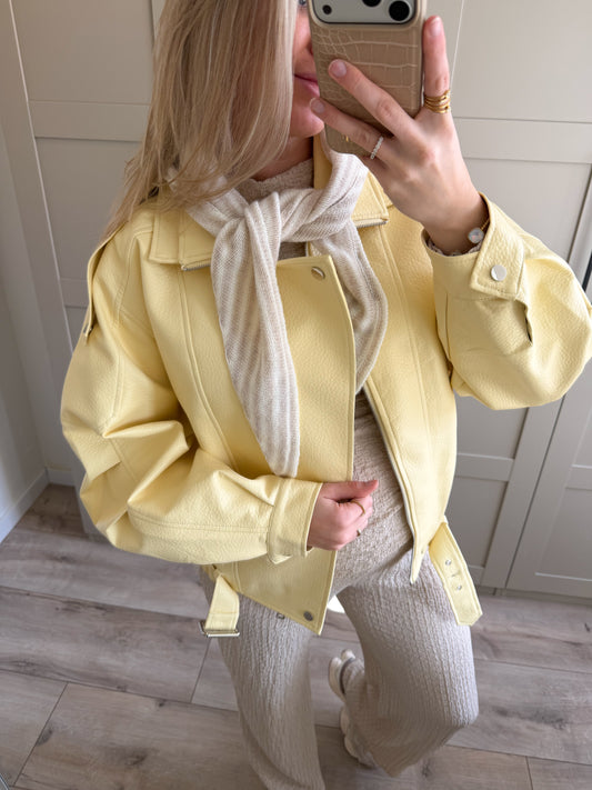 Sjaal | Kaia | Beige streep