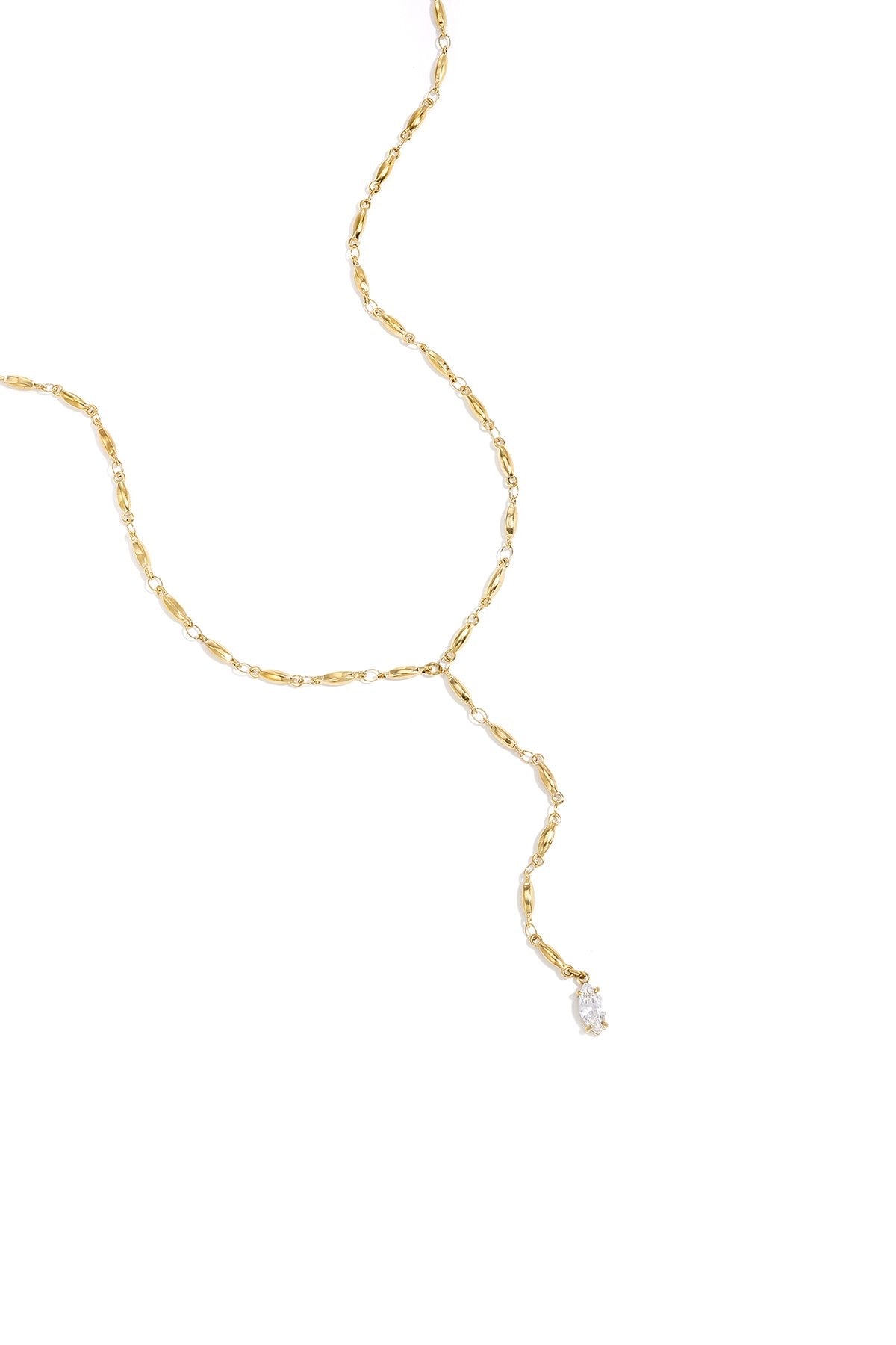 Ketting | Rhinestone | Goud