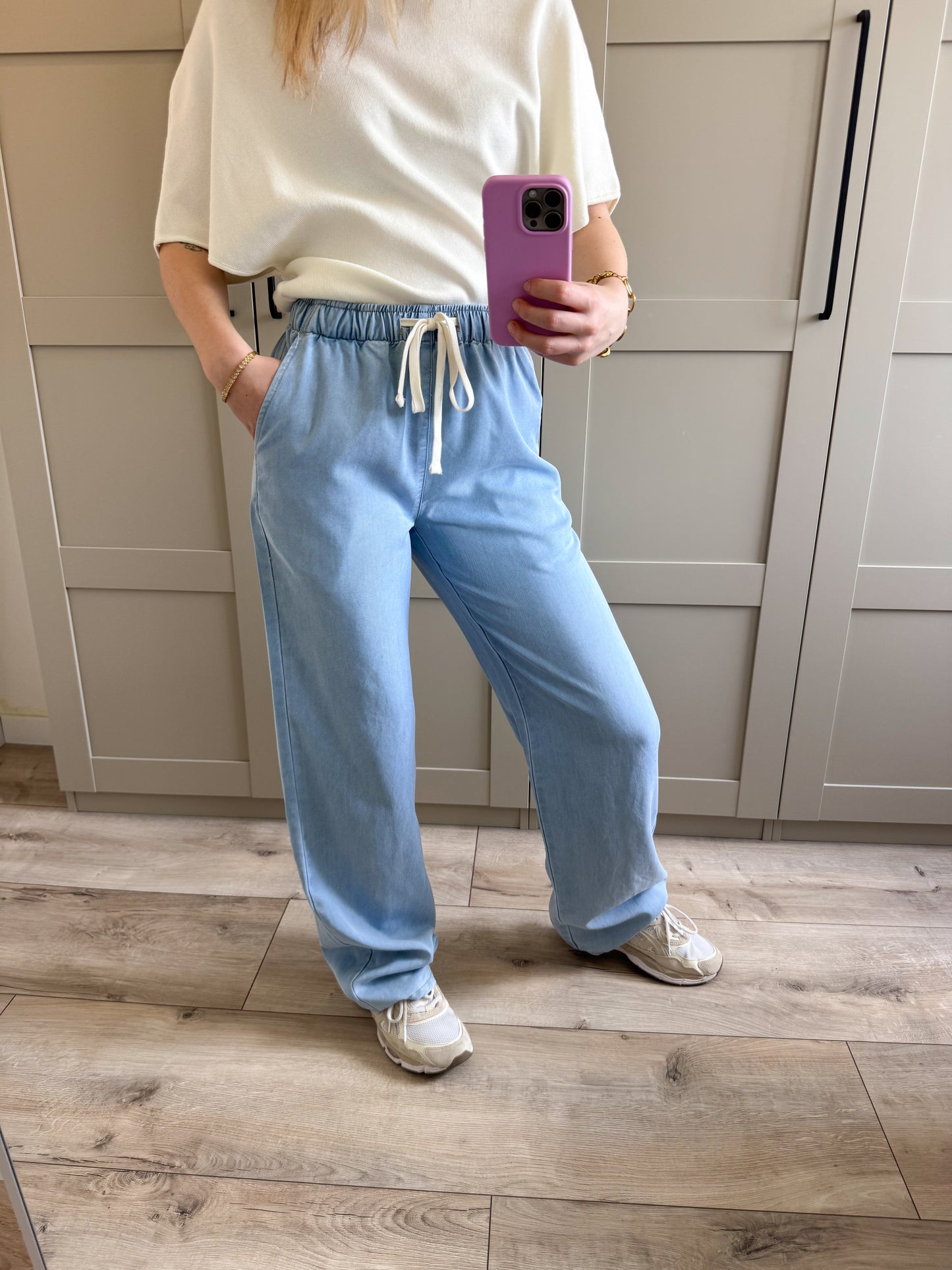 Broek | Inge | Jog denim