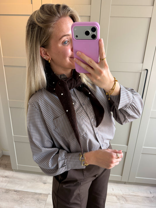 Sjaal | Kaya | Donkerbruin