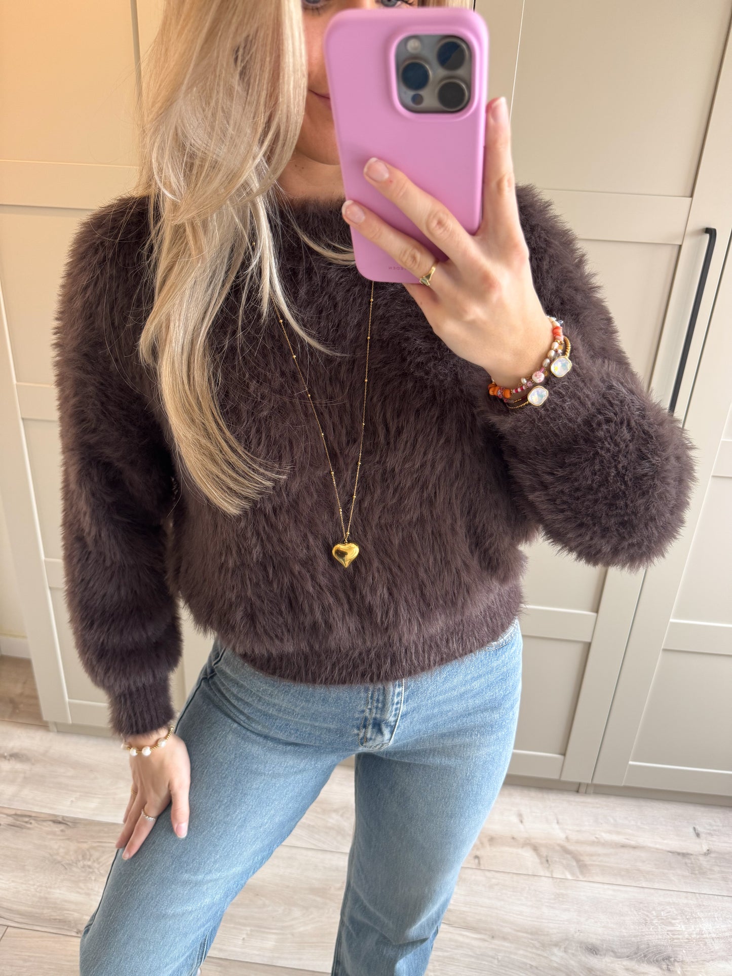 Trui | Fluffy | Bruin