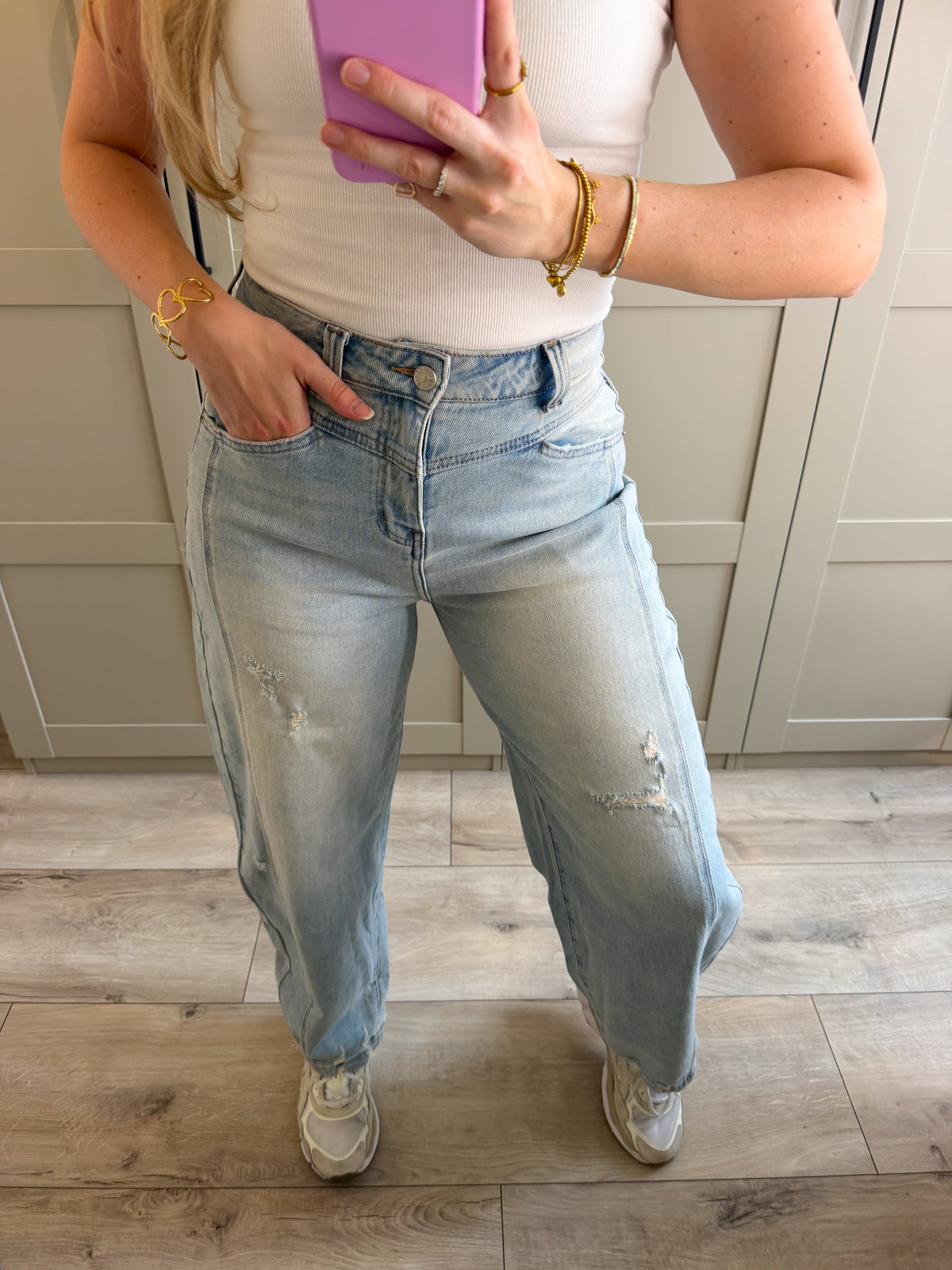 Balloon jeans | Lara | Licht denim