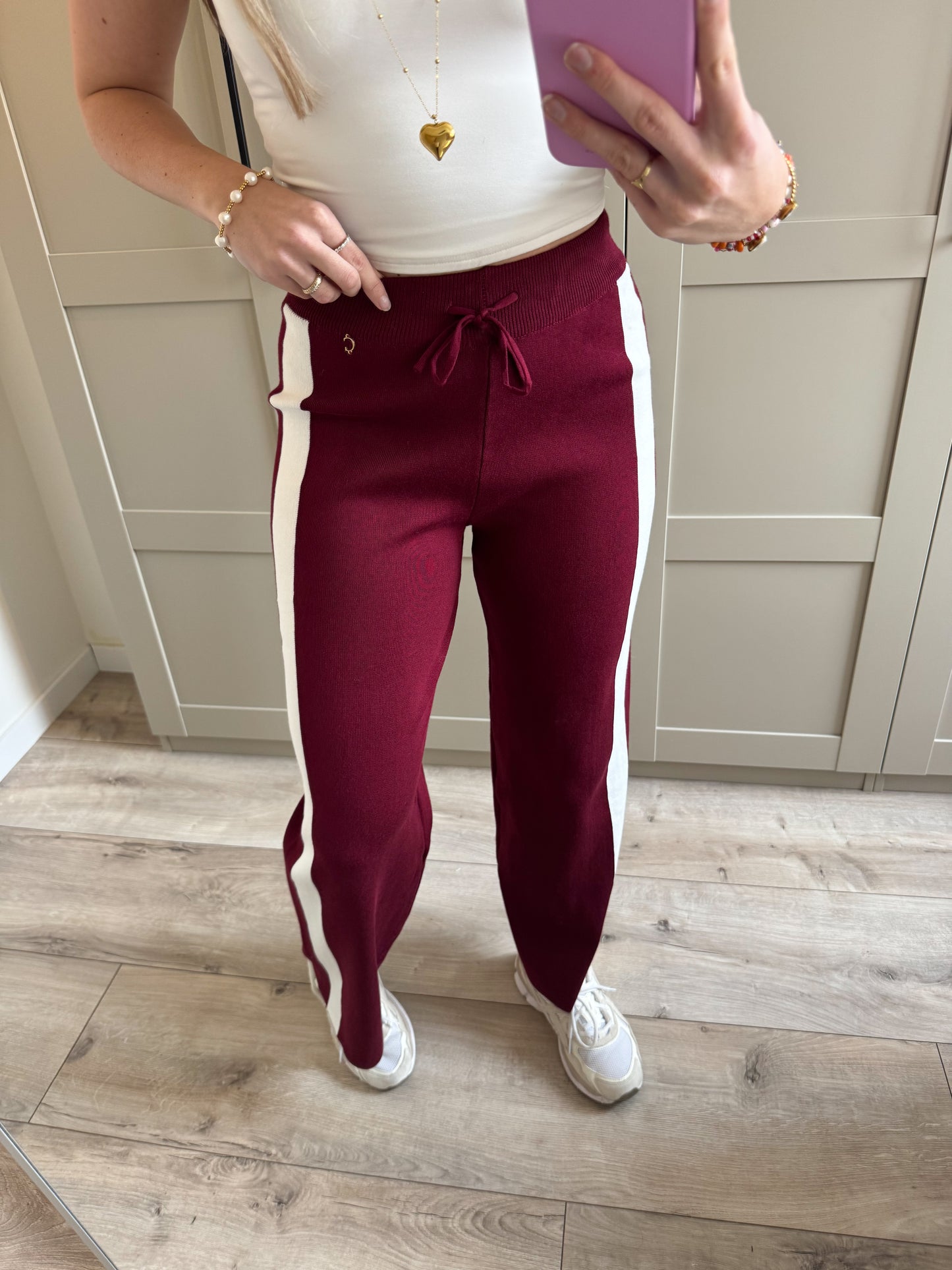 Wide leg jogging | Noor | Bordeaux