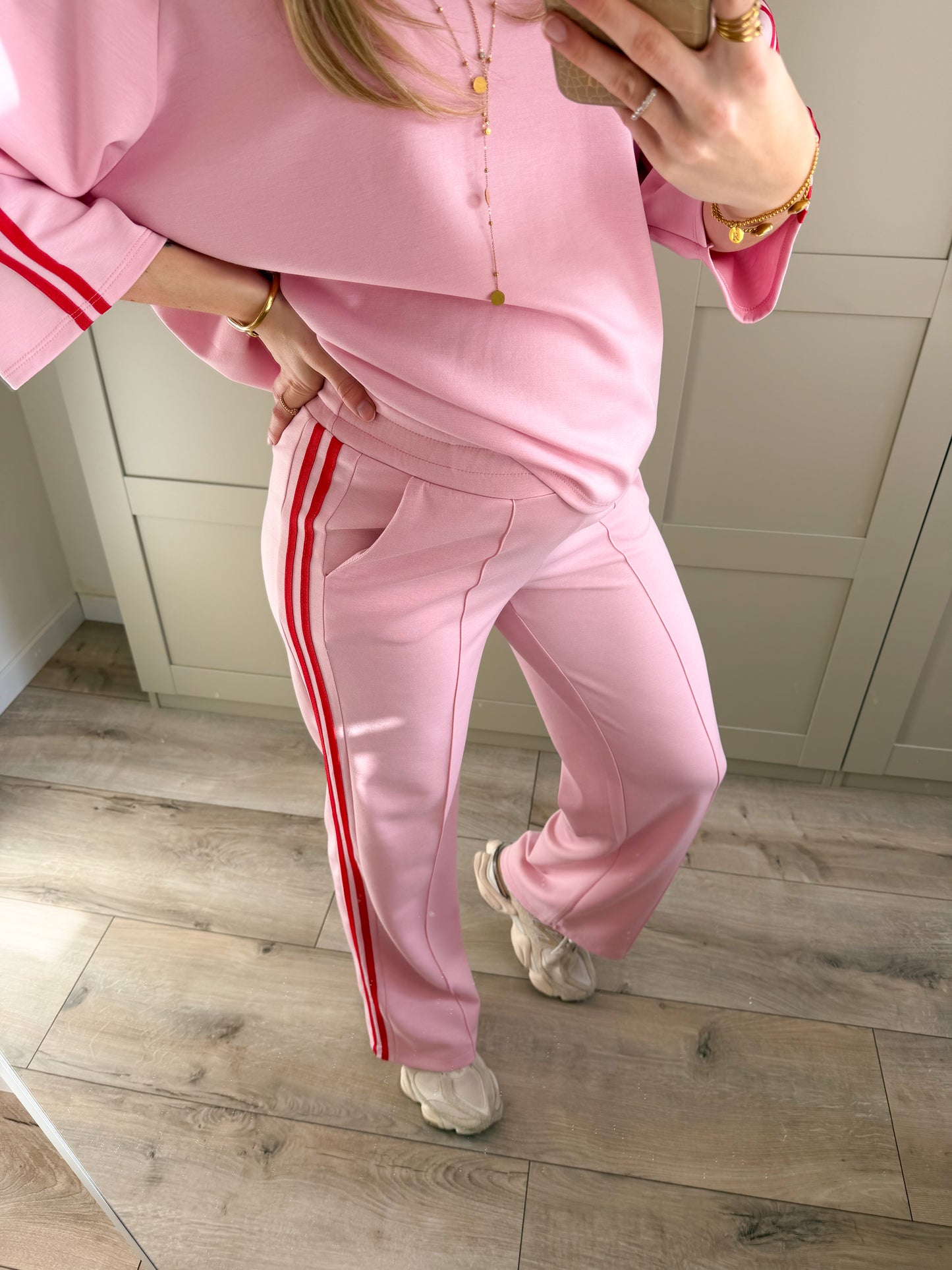 Broek | Mirthe | Roze rood