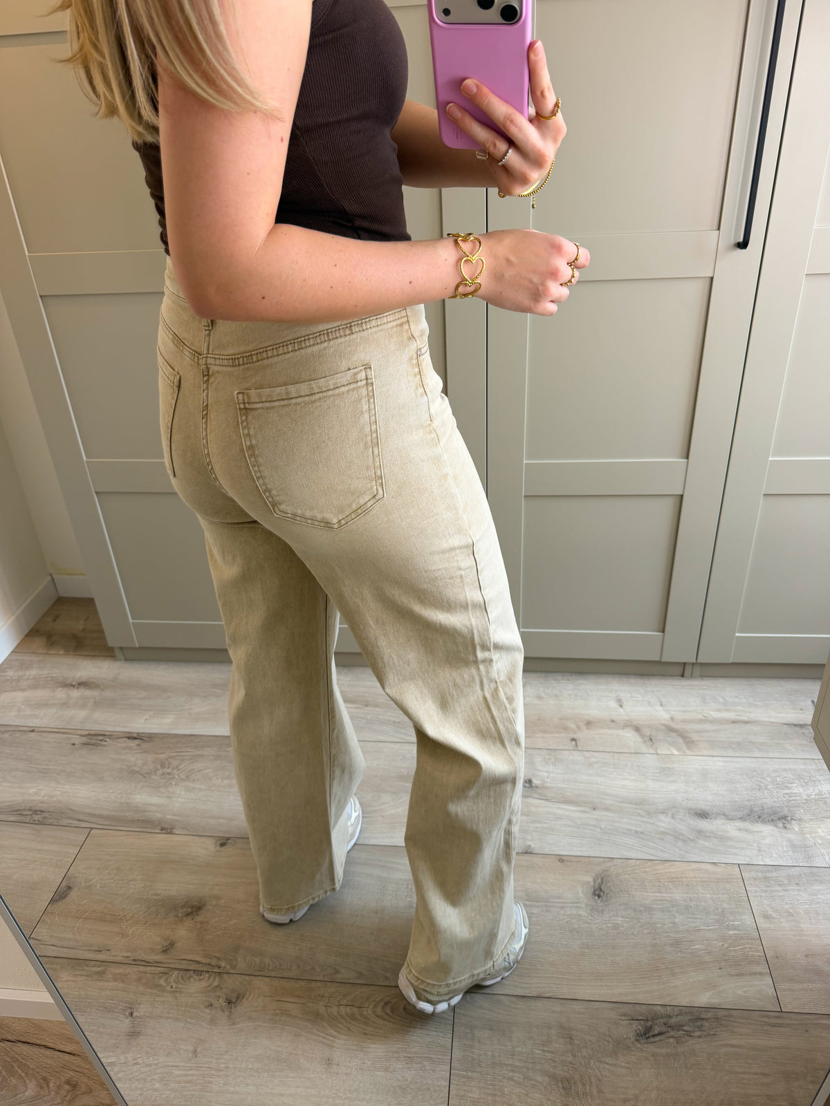 Wide leg jeans | Maya | Denim beige