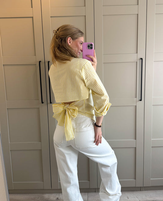 Blouse | Elena | Geel