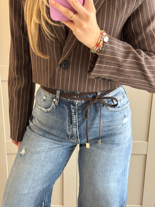 Riem | Lucia | Donkerbruin suede