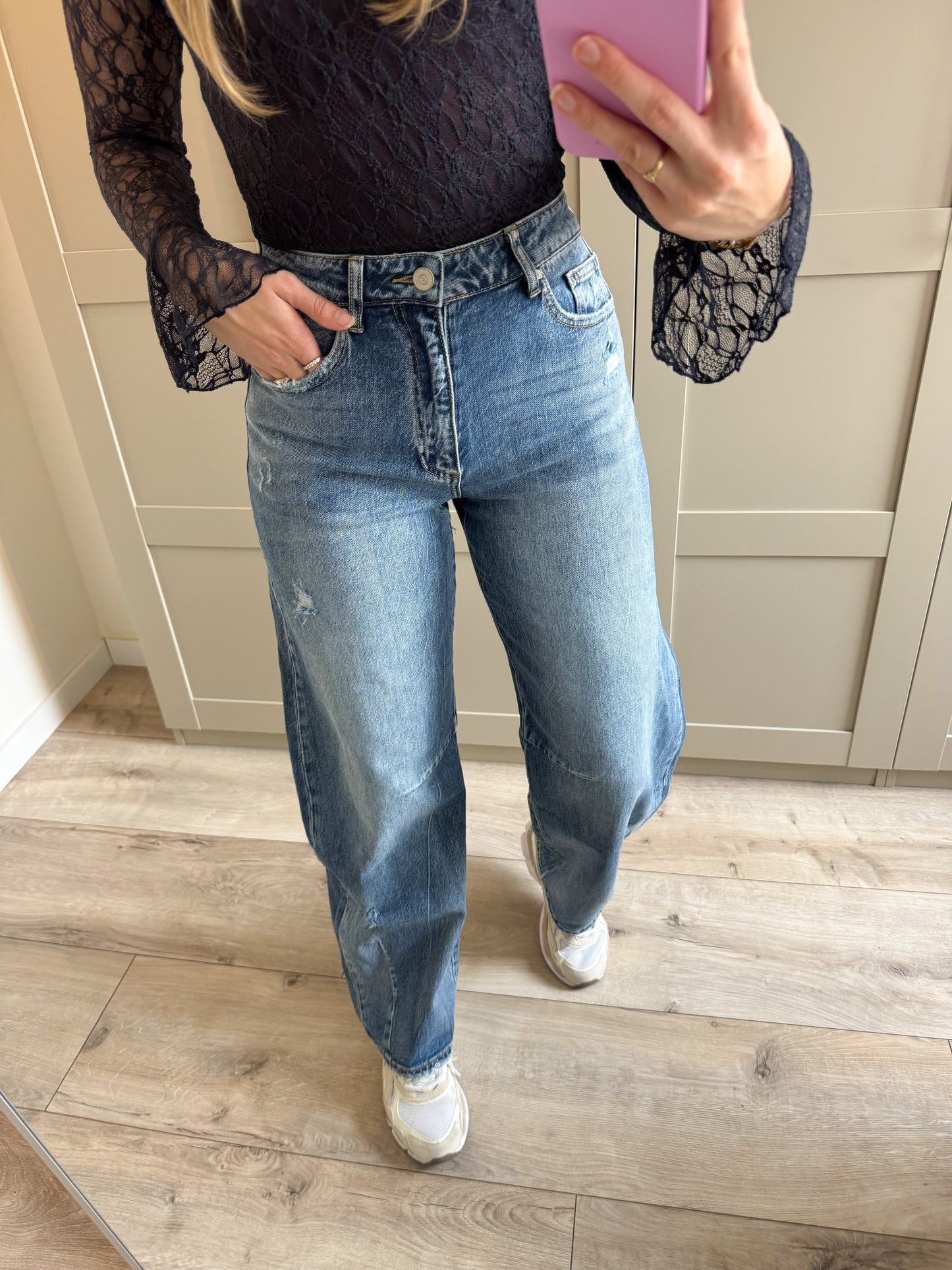 Balloon jeans | Lory | Medium denim