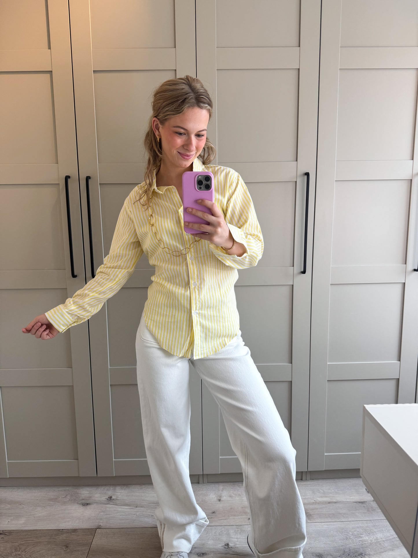 Blouse | Elena | Geel