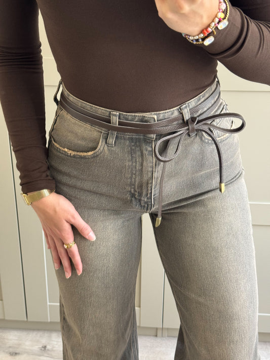 Riem | Lucia | Bruin leer