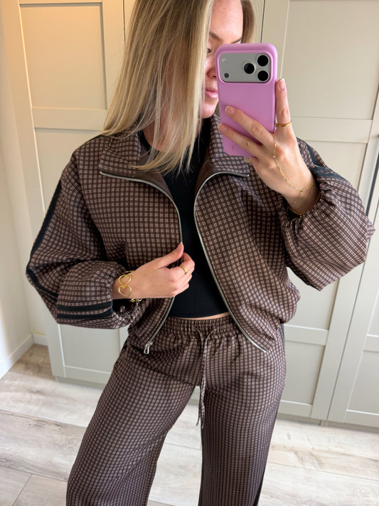 Jacket | Michelle | Bruin zwart