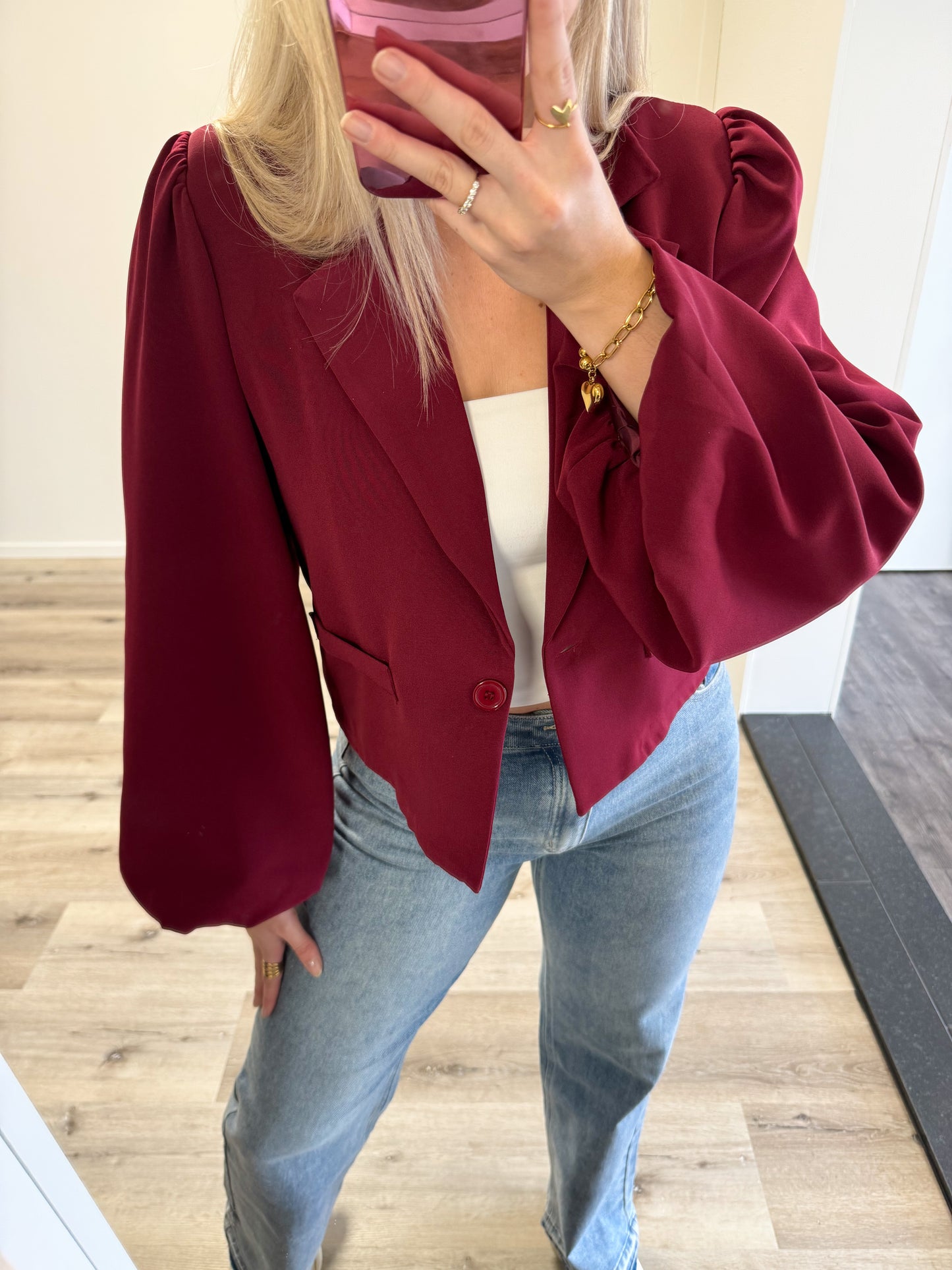 Blazer | Evi | Burgundy