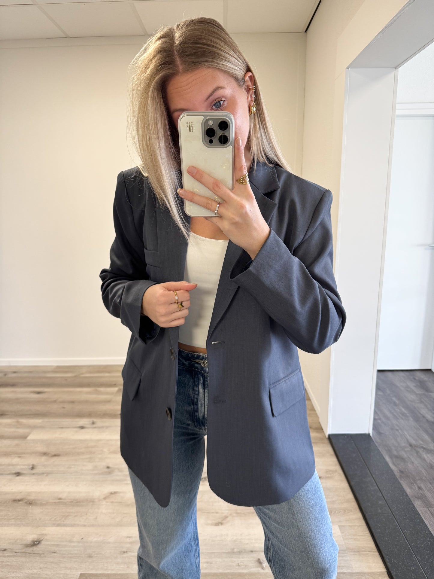 Blazer | Lotte | Blauw (overslag rug)