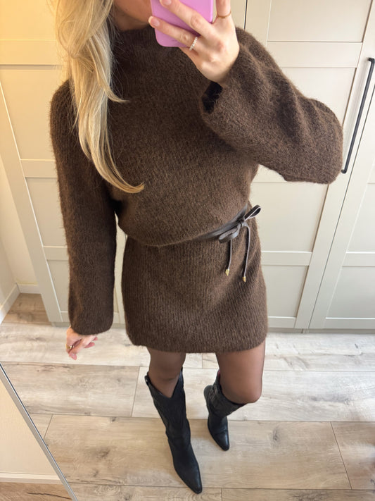 Jurk | Mila | Donkerbruin