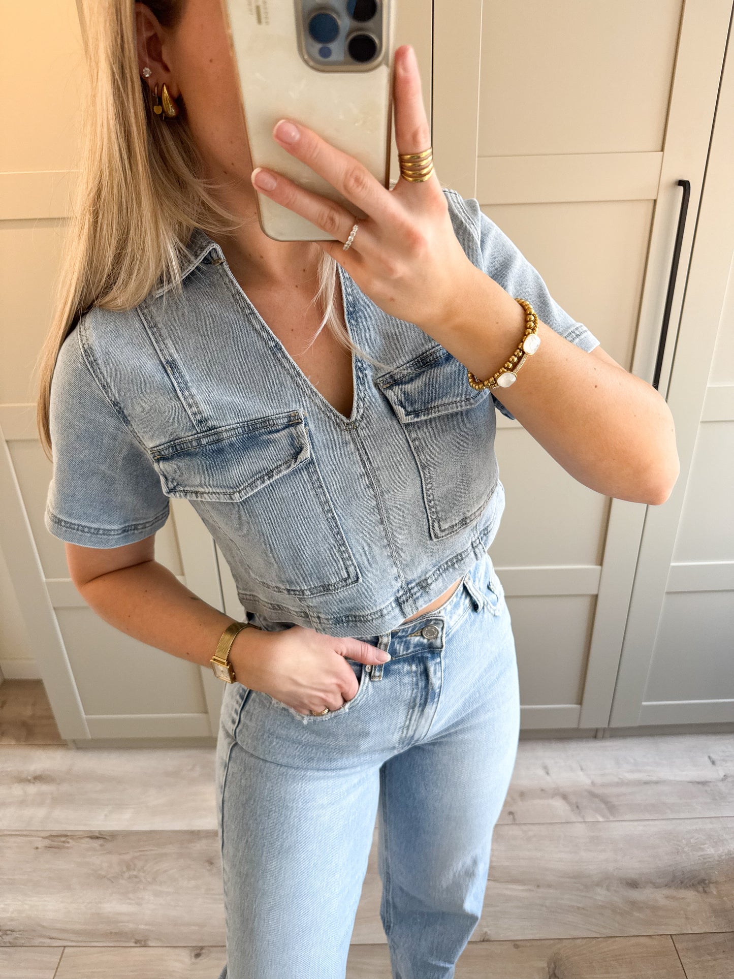 Top | Elena | Denim