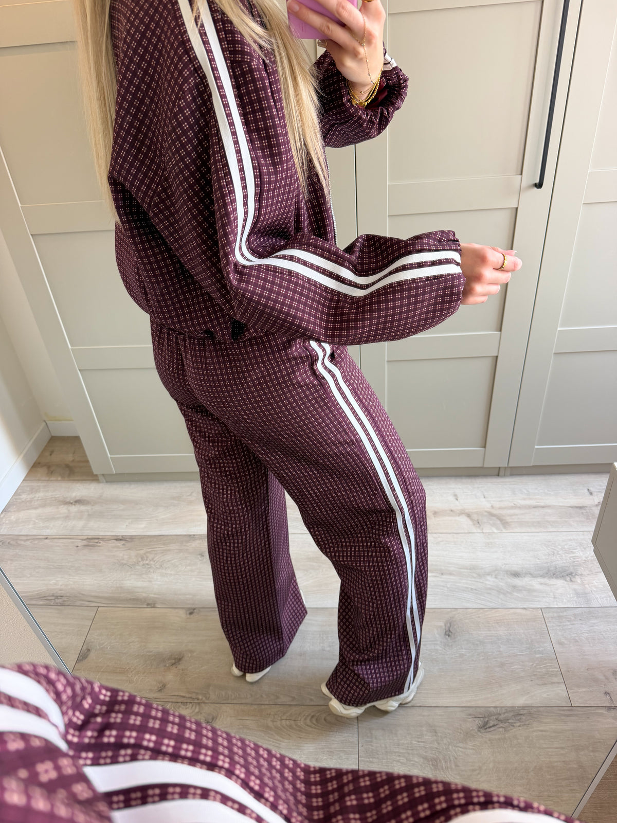 Wide leg broek | Michelle | Bordeaux