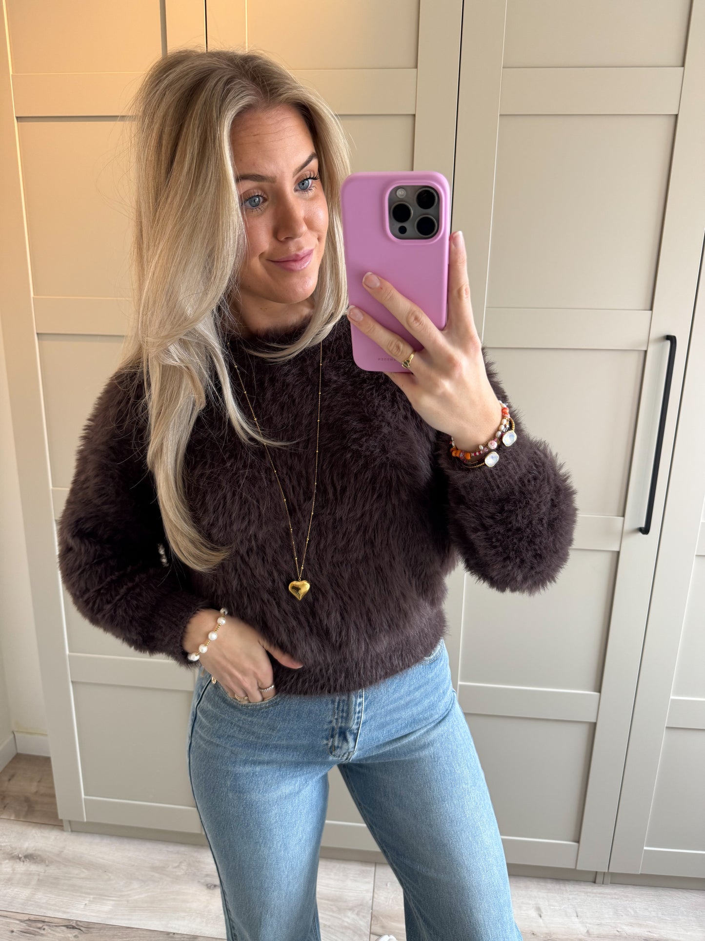 Trui | Fluffy | Bruin