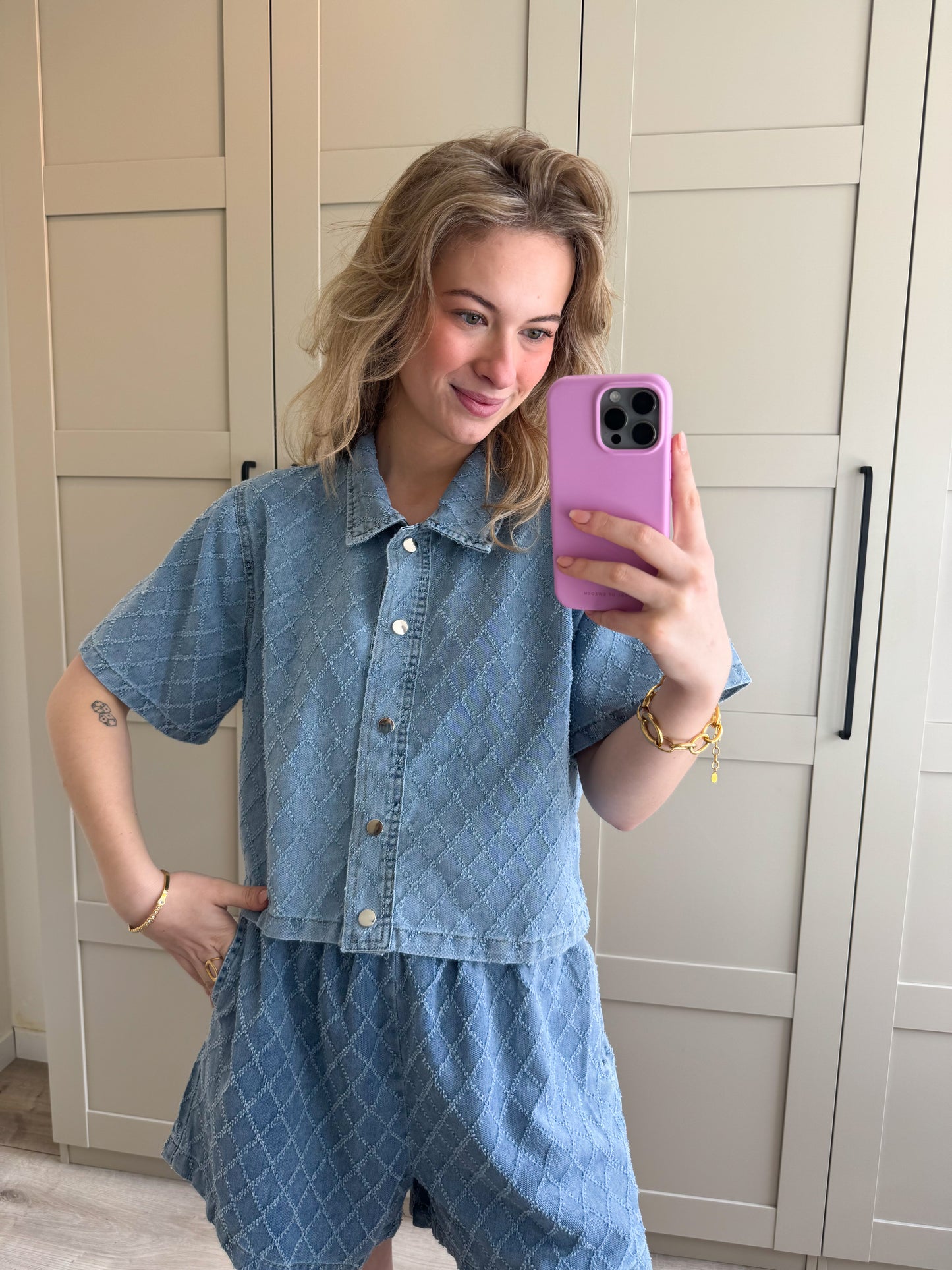 Set | Iva | Denim blauw