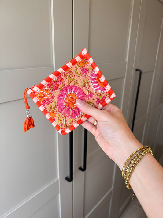 Portemonnee | mini | oranje roze