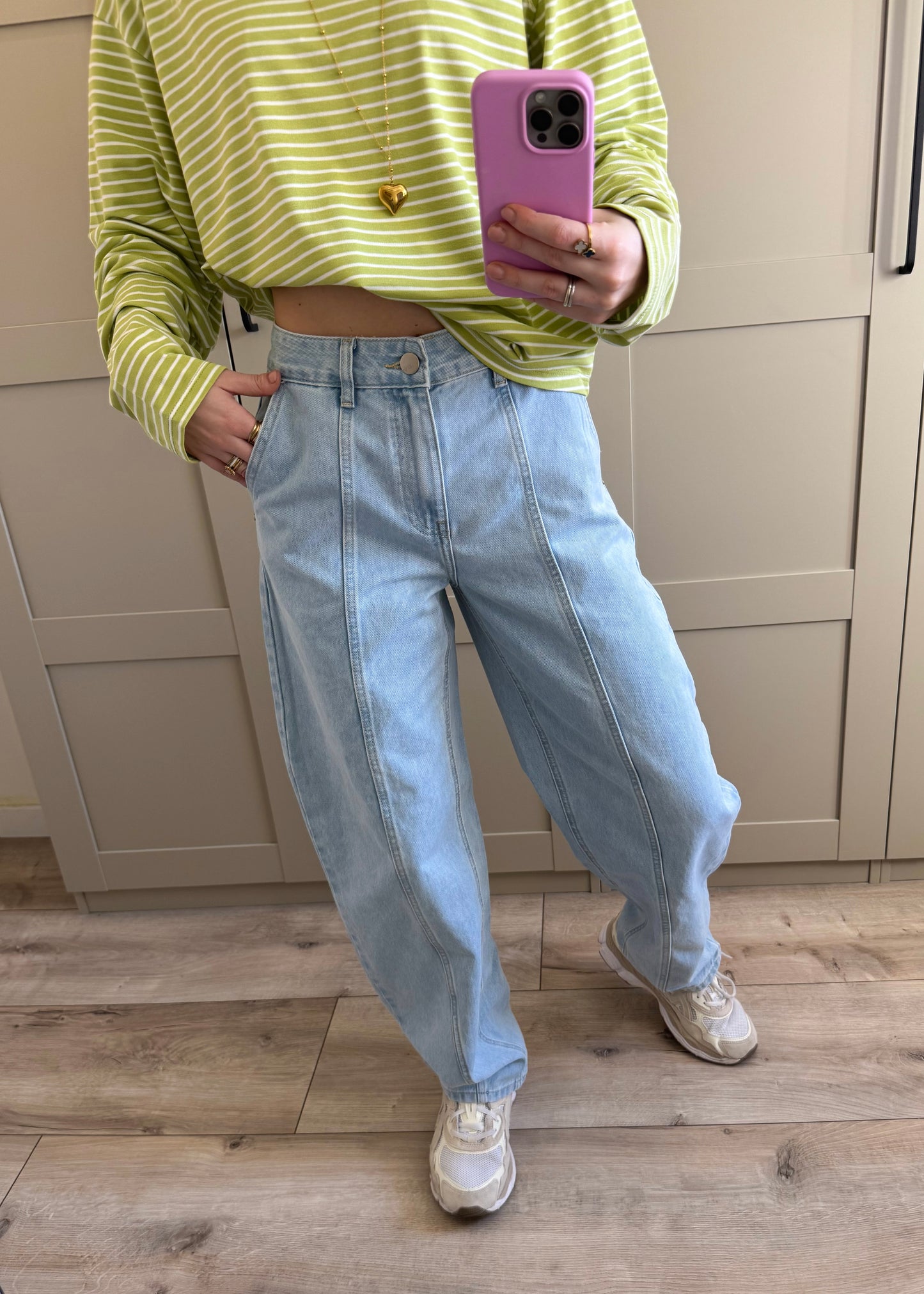 Balloon jeans | Amber | Licht denim